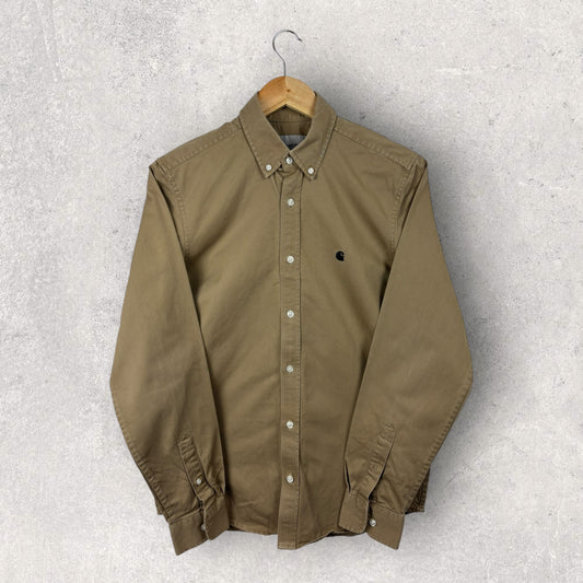 Carhartt Chemise Beige Logo Brodé - XS