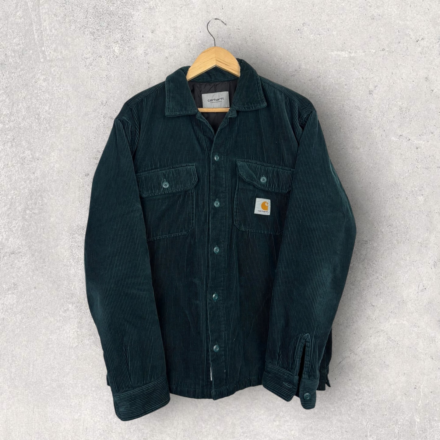 Carhartt WIP Whitsome Surchemise Velour Côtelé Noir - M