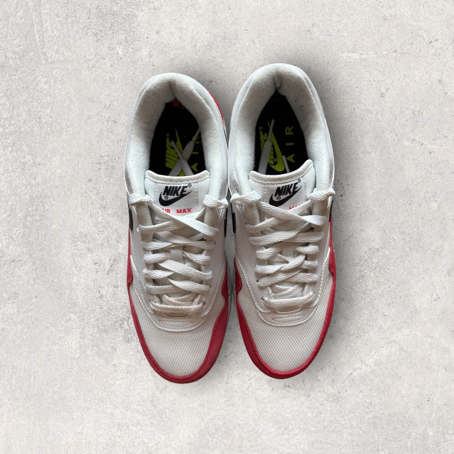Nike Air Max 1 White Black Volt Rush Pink (Taille 42)