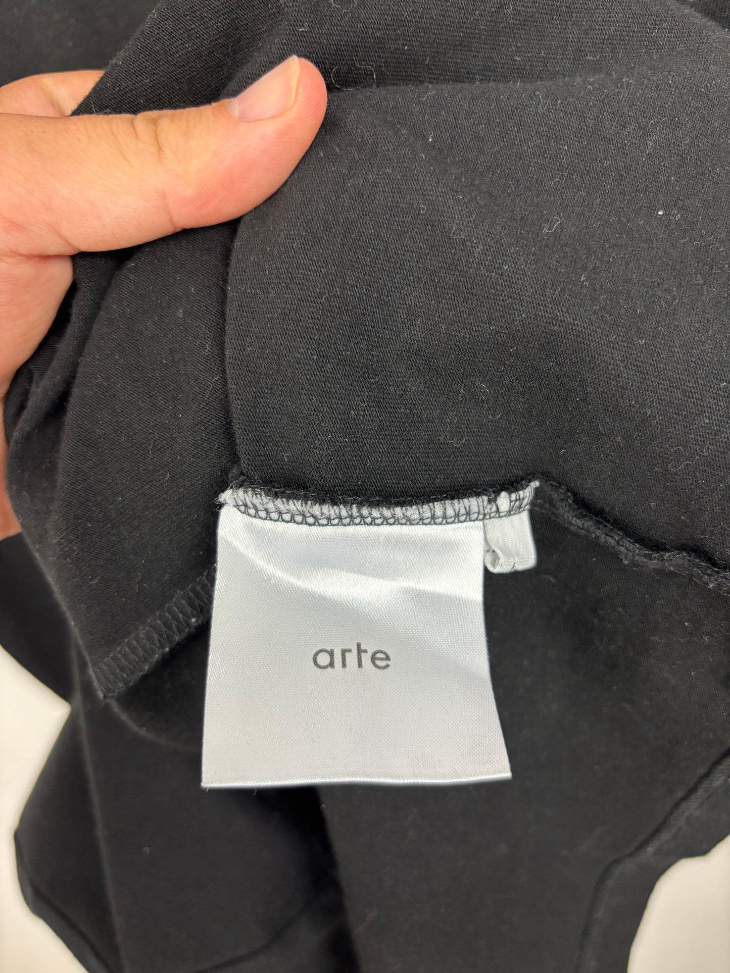Arte Tee Shirt Noir Logo Brodé - L