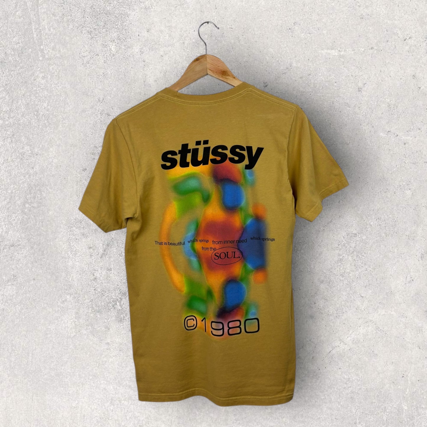 Stüssy Soûl Tee Moutarde - S