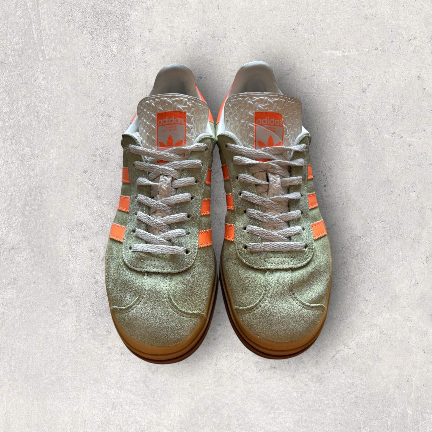 Adidas Gazelle Plate-forme Vert Orange - 40,5