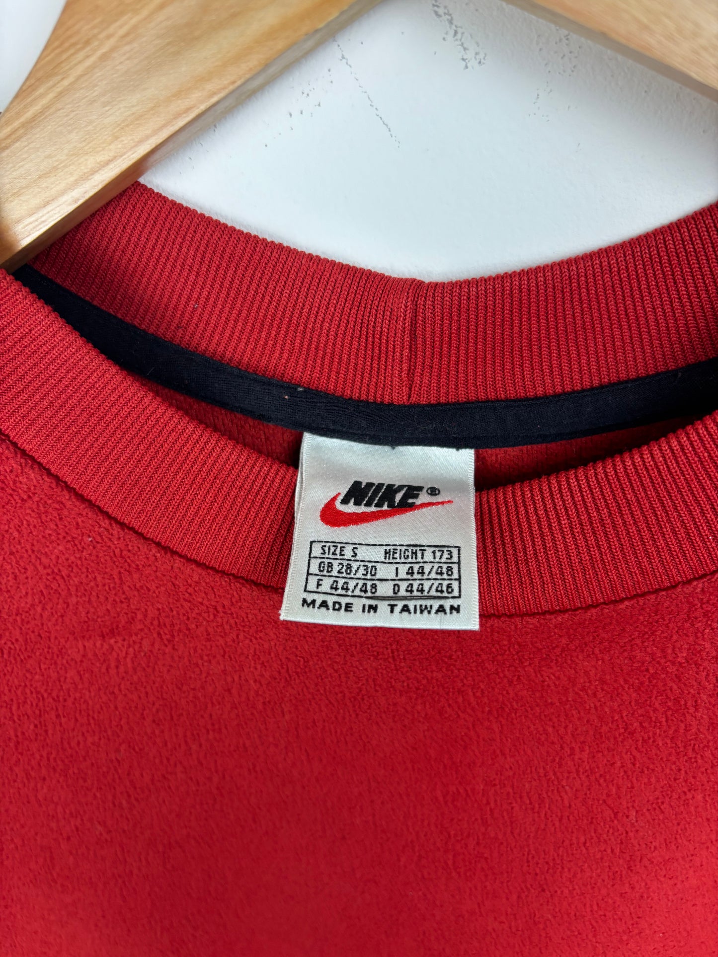 Nike Sweat Vintage Polaire Rouge - S