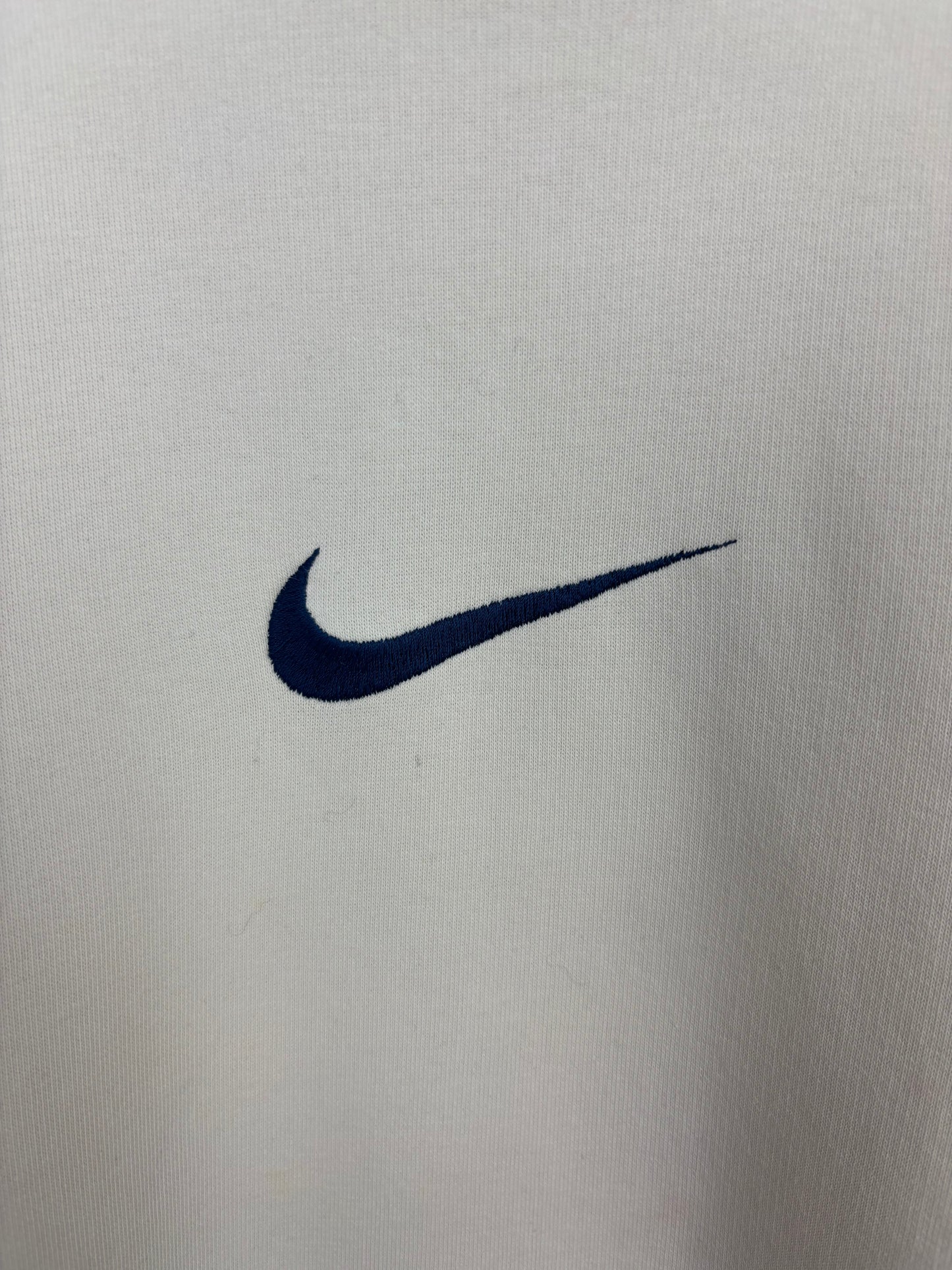 Nike vintage 00´s Oversize Centre Logo Brodé Beige - XL