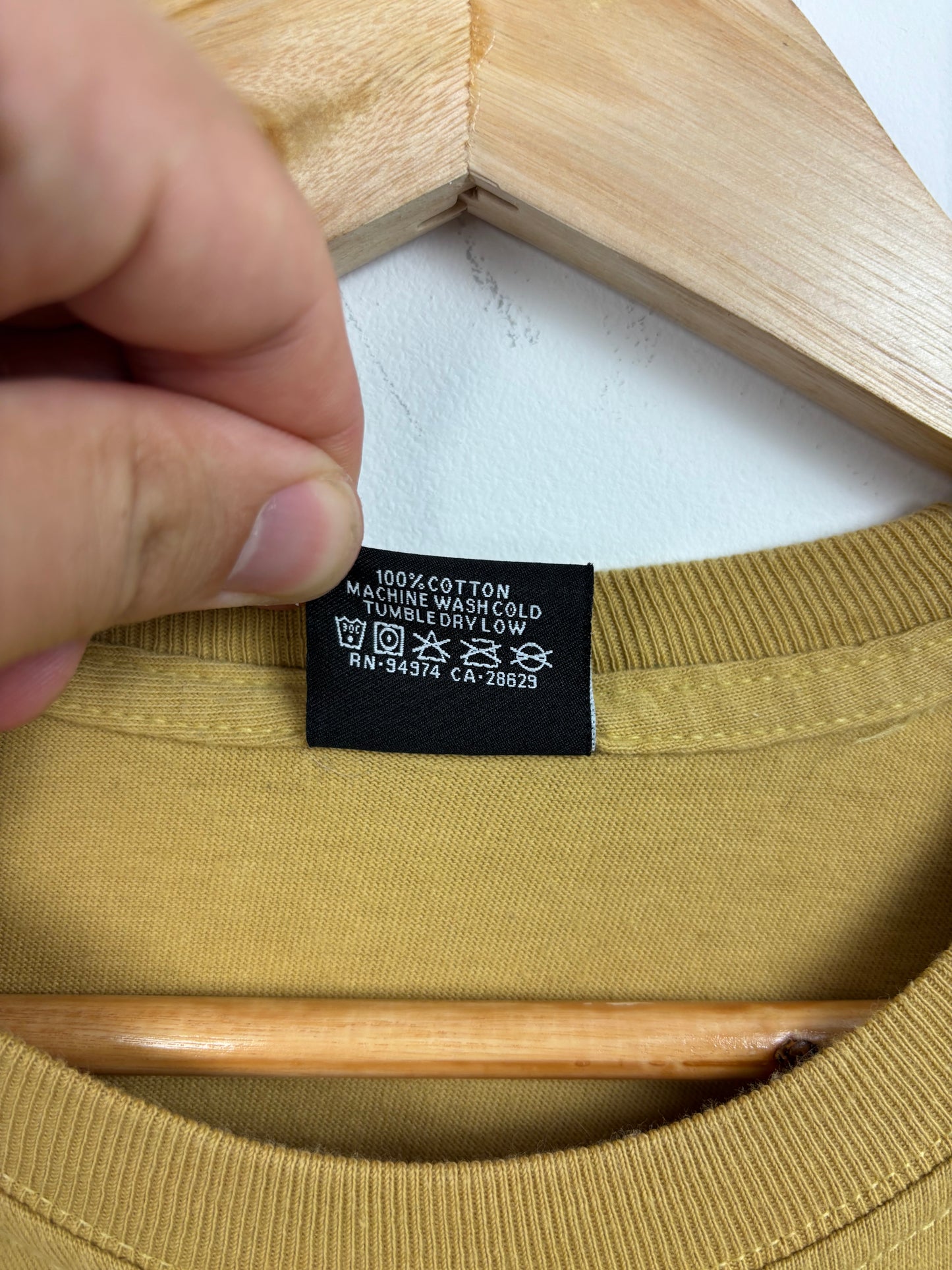 Stüssy Soûl Tee Moutarde - S