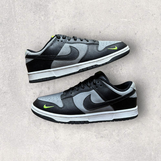 Nike Dunk Low Noir Gris Jaune - 44.5
