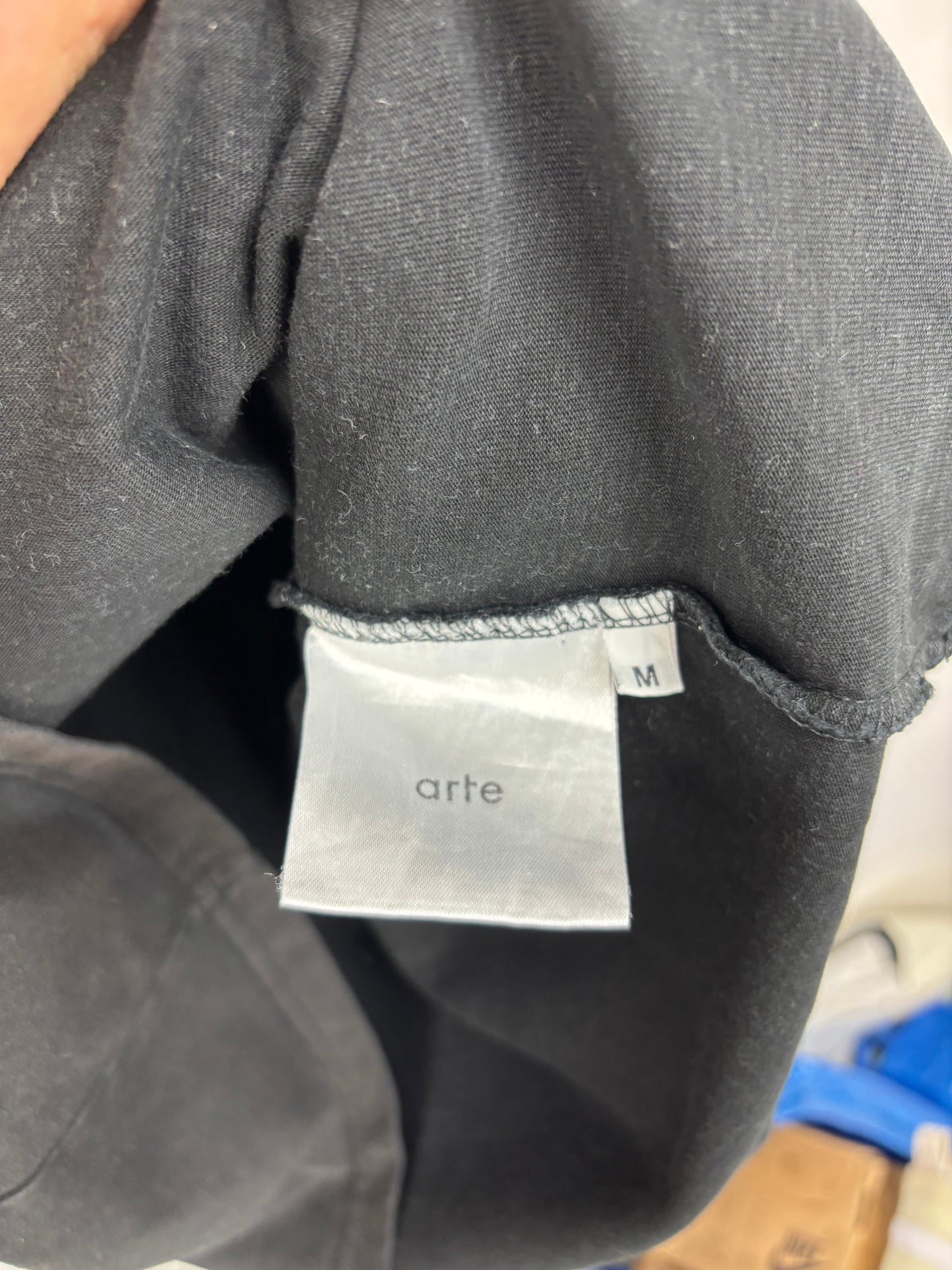 Arte Tee Shirt Noir Gros Logo Dos - M