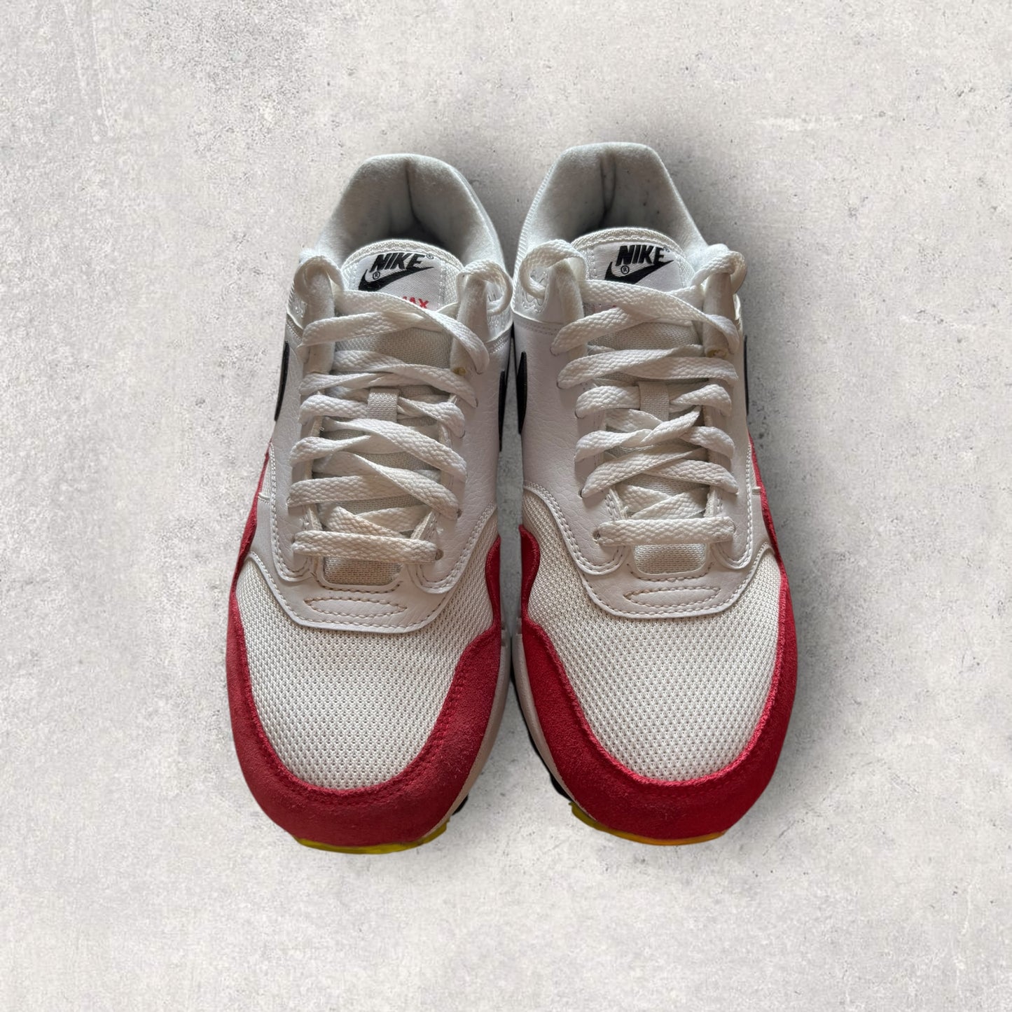 Nike Air Max 1 White Black Volt Rush Pink (Taille 42)