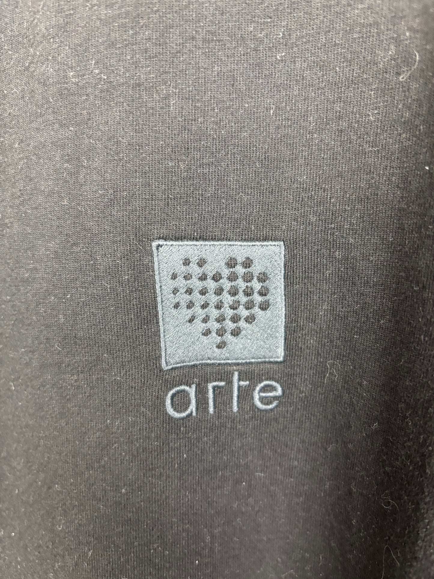 Arte Tee Shirt Noir Logo Brodé - L
