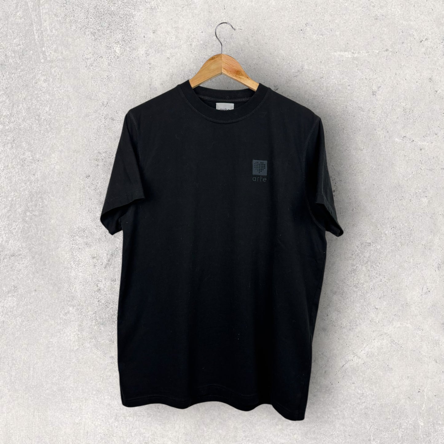 Arte Tee Shirt Noir Logo Brodé - L