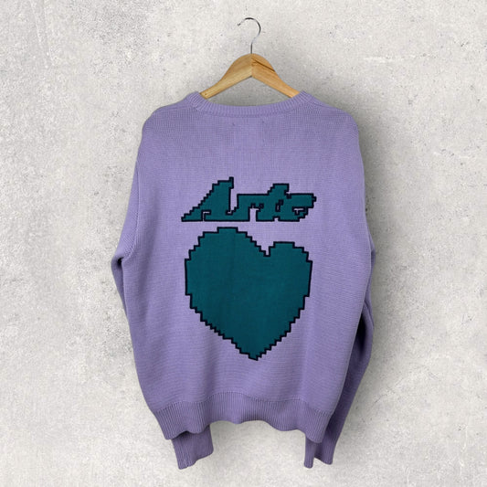 Arte Back Pixel Heart Violet - XL