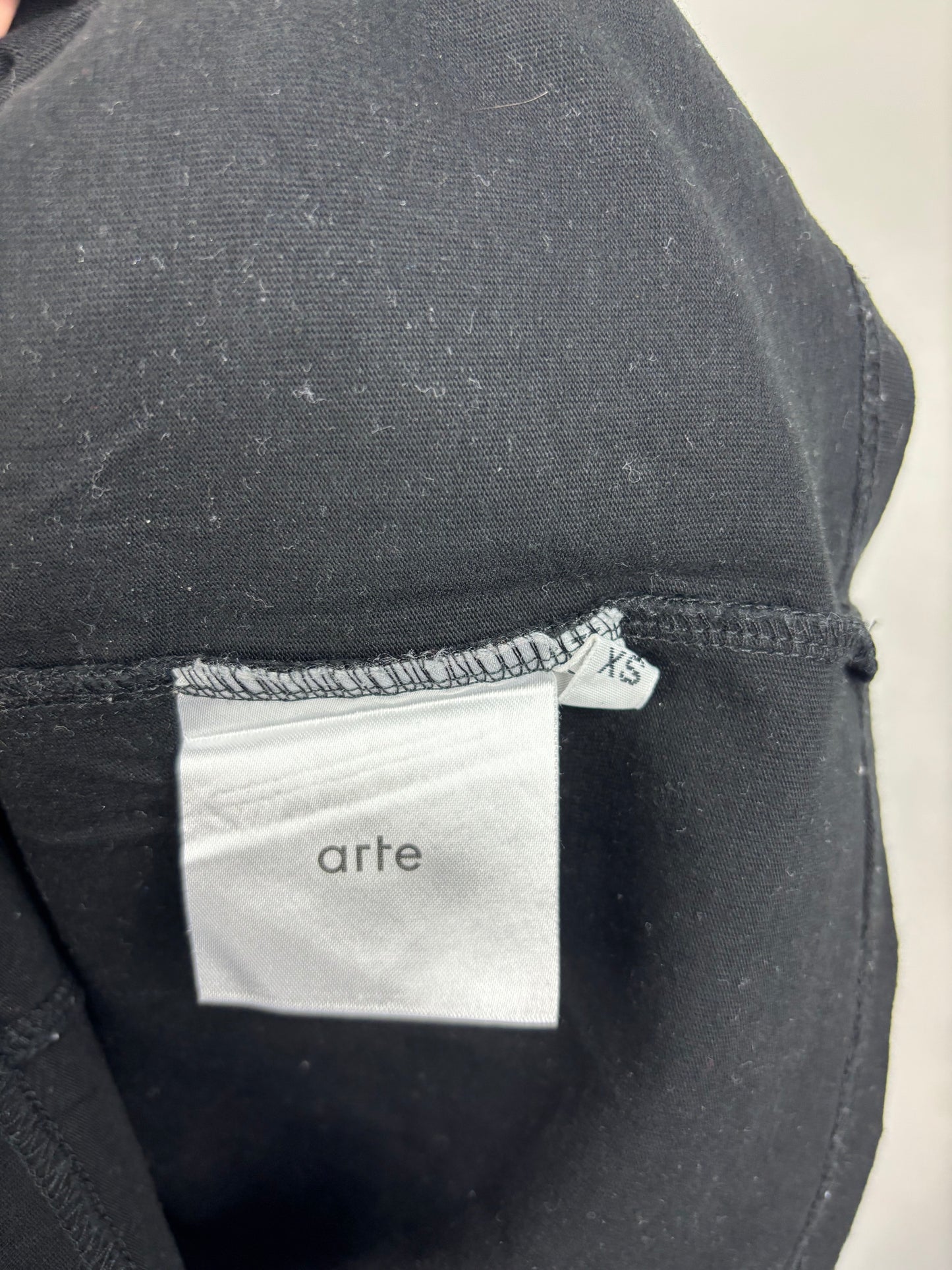 Tee Shirt Arte Noir Logo Brodé Blanc - XS