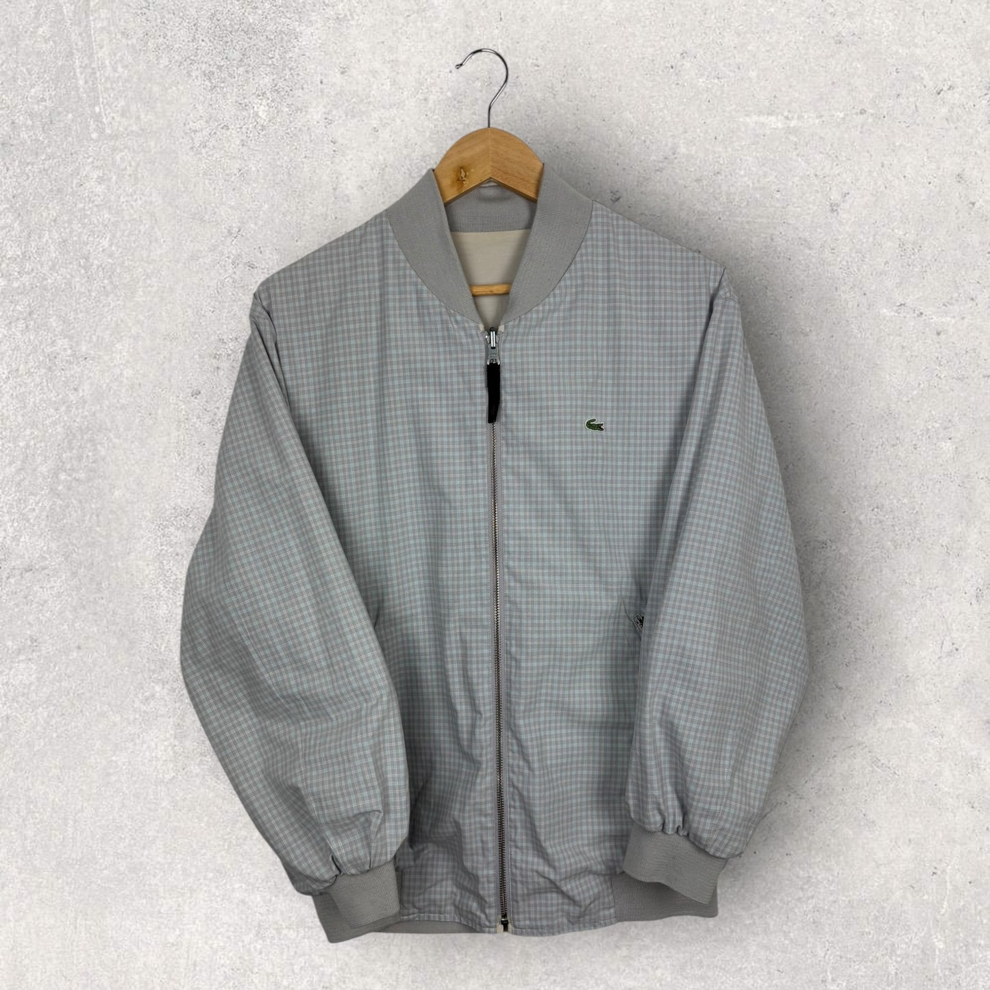 Lacoste Manteau à carreau Vintage - M