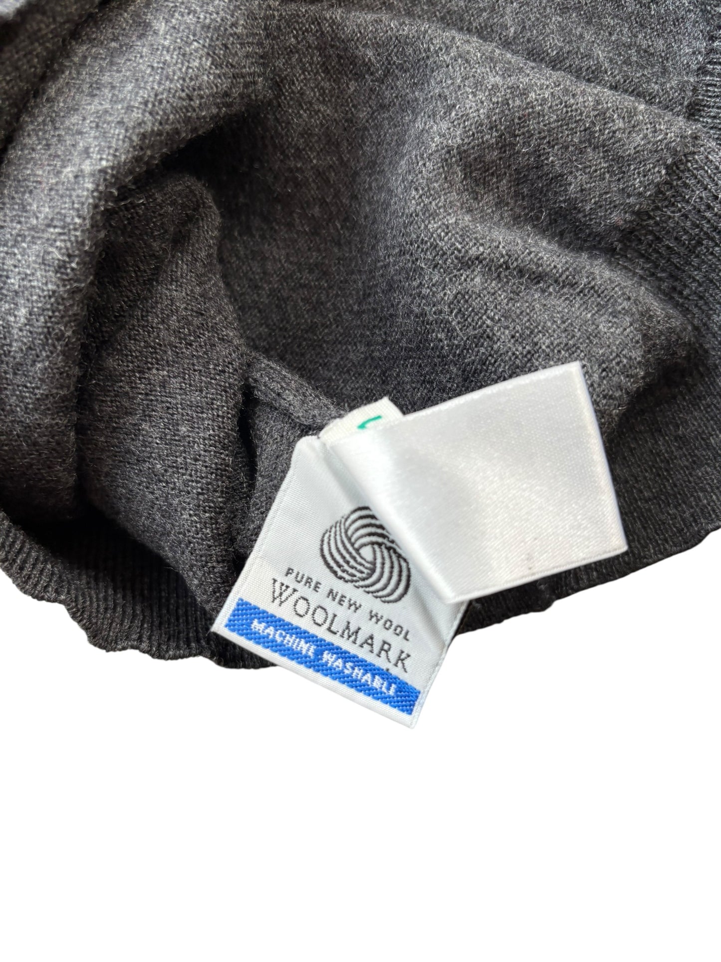 Pull col rond Lacoste Vintage gris - M