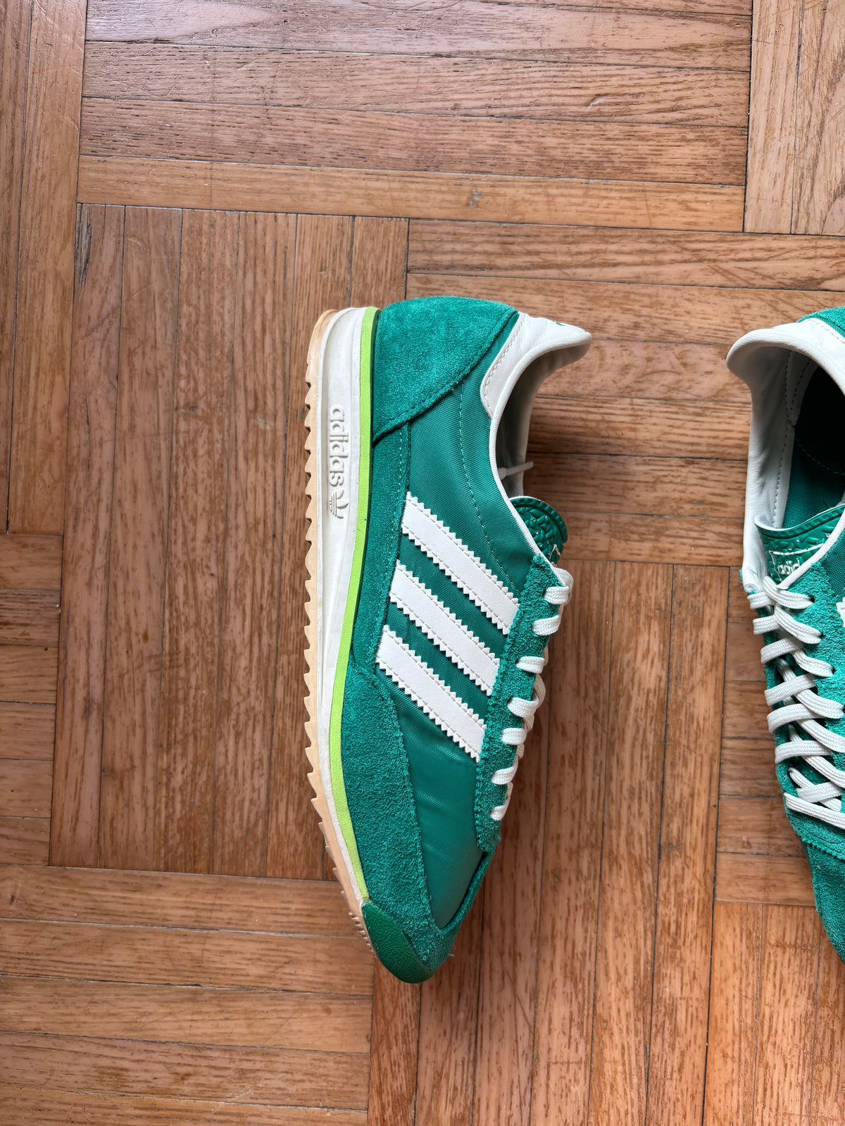 Adidas SL 72 Vert Émeraude Blanc | Baskets Rétro - 38.5