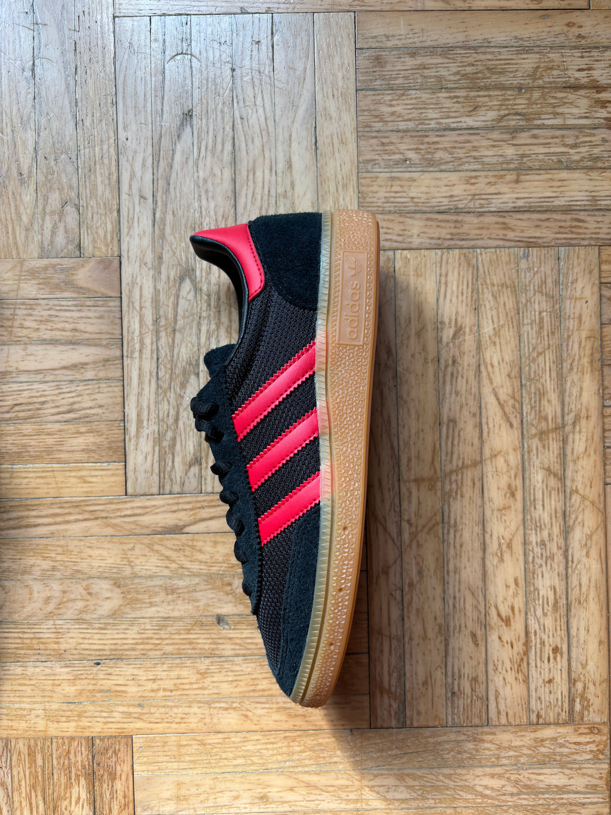 Adidas Handball Spezial Noir Rouge | Baskets Vintage - 38