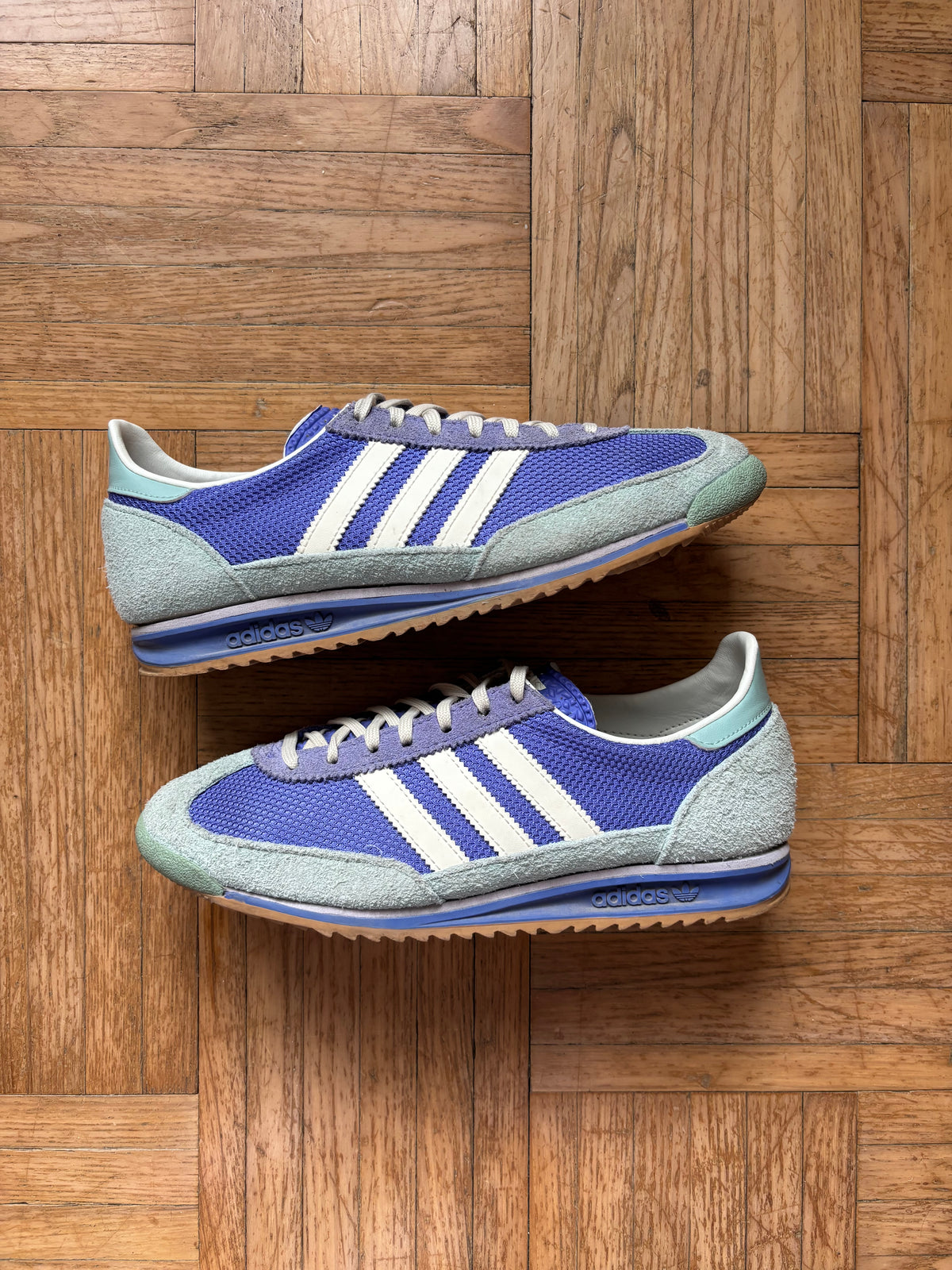 Adidas SL72 Violet Bleu Clair Blanc | Sneakers Vintage - 38