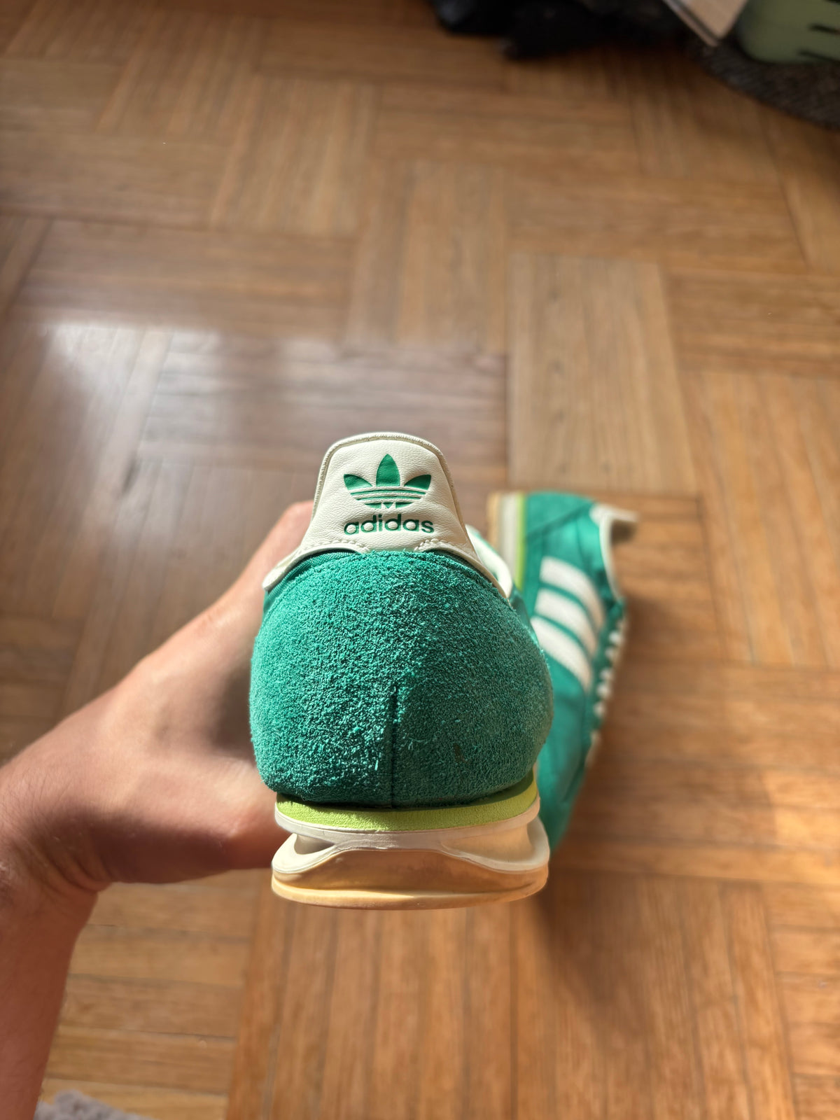 Adidas SL 72 Vert Émeraude Blanc | Baskets Rétro - 38.5