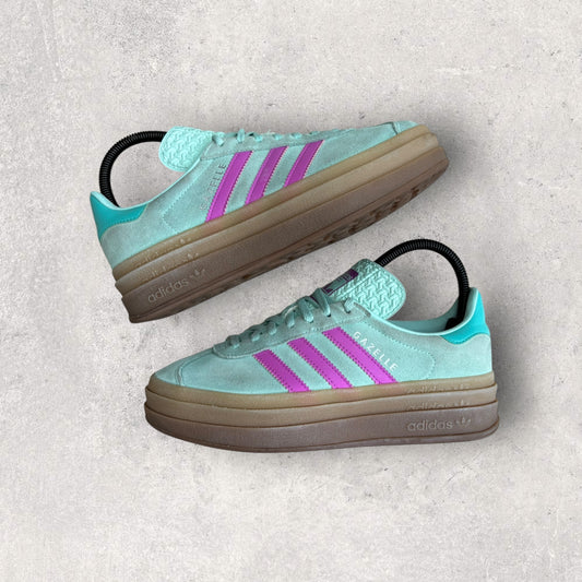 Adidas Gazelle Plate-forme Vert Rose - 38