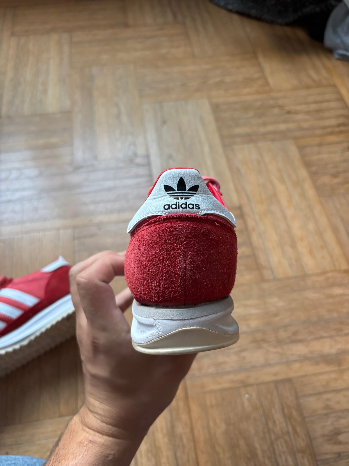 Adidas SL72 Rose Rouge Blanc | Sneakers Vintage - 36
