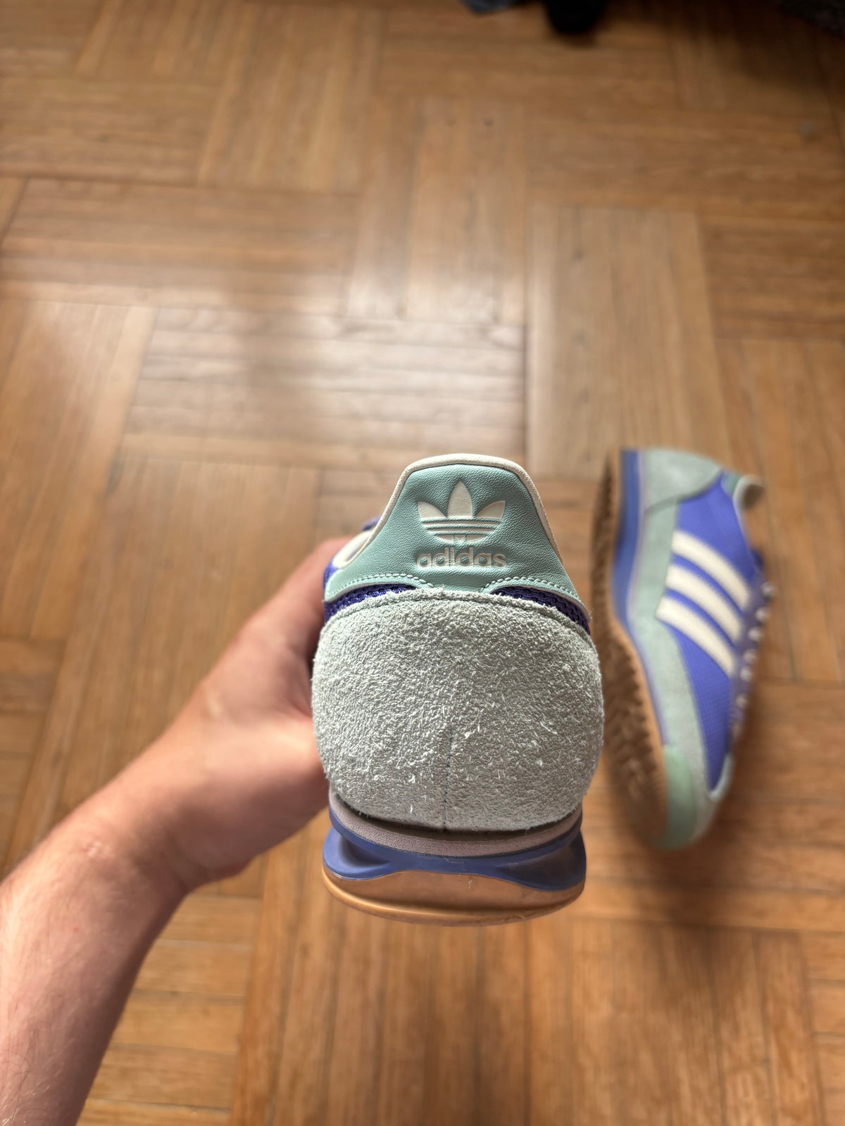 Adidas SL72 Violet Bleu Clair Blanc | Sneakers Vintage - 38