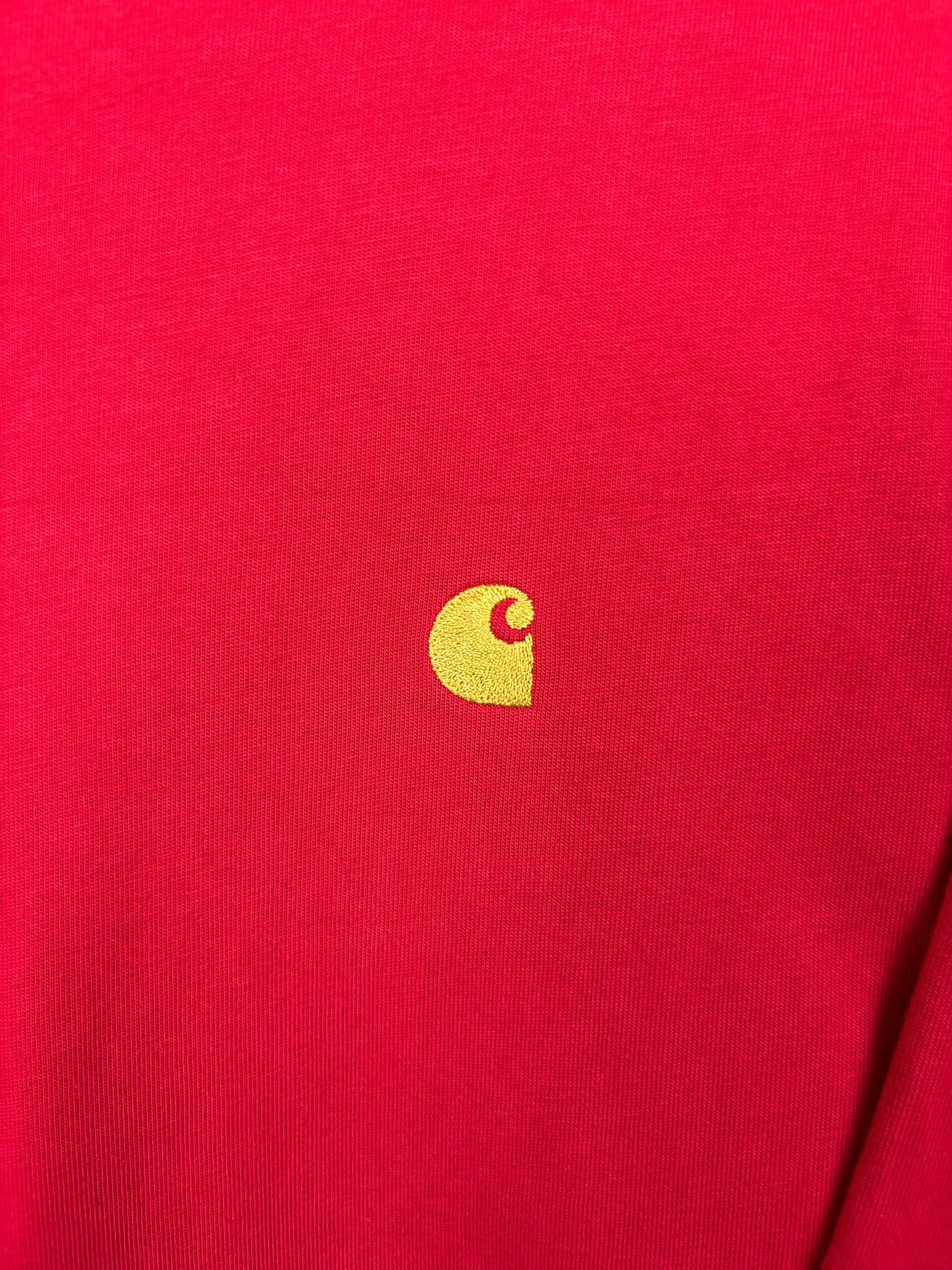 Carhartt Tee Shirt Manches Longues Rouge - XS
