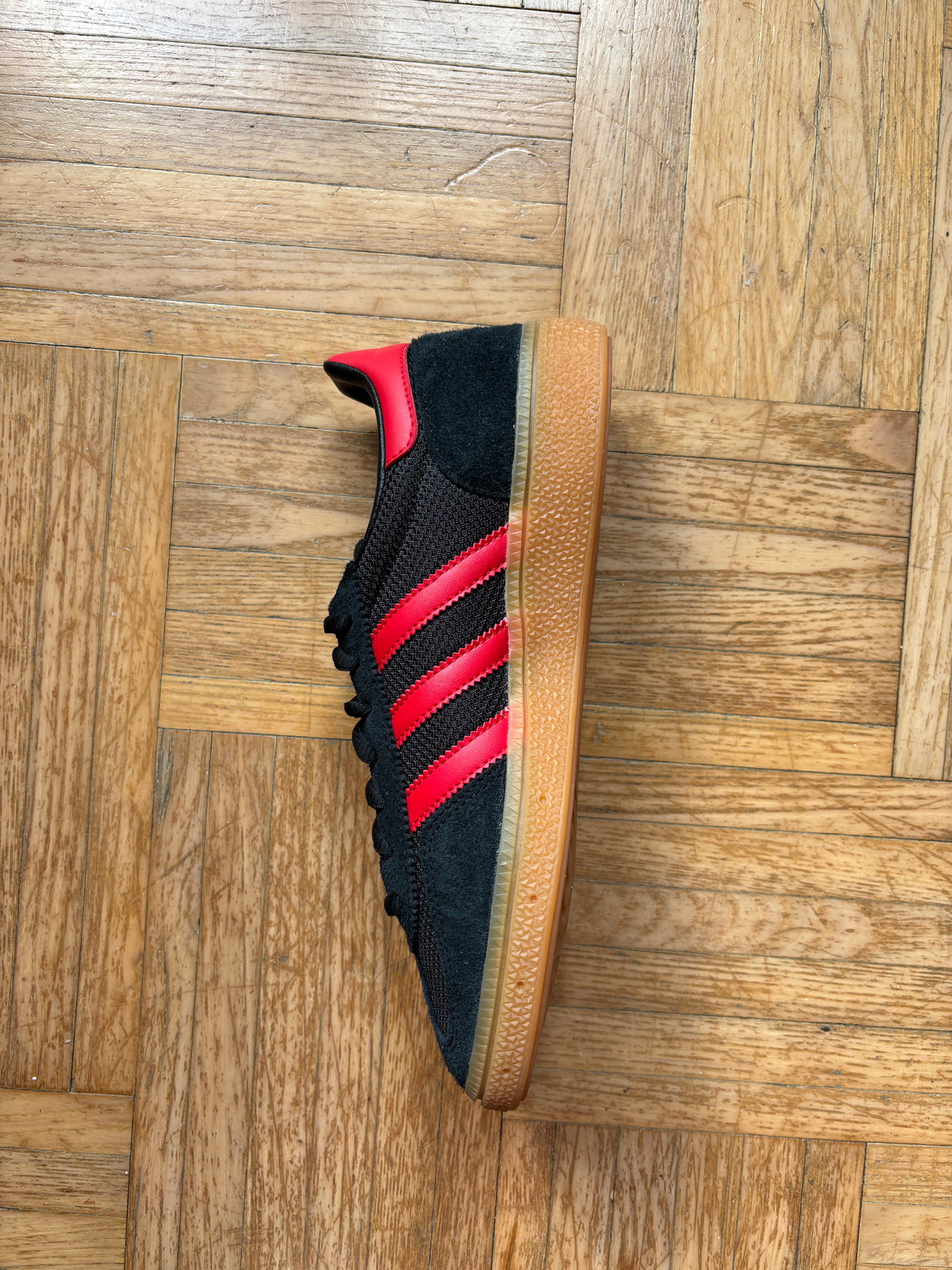Adidas Handball Spezial Noir Rouge | Baskets Vintage - 38