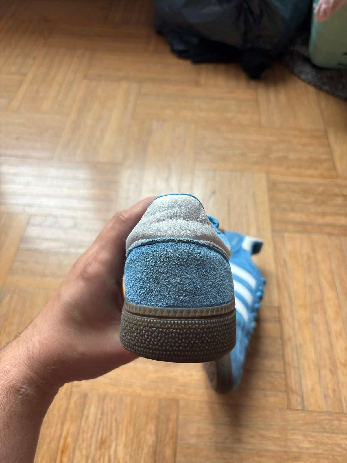 Adidas Handball Spezial Bleu Ciel Blanc | Baskets Rétro - 37