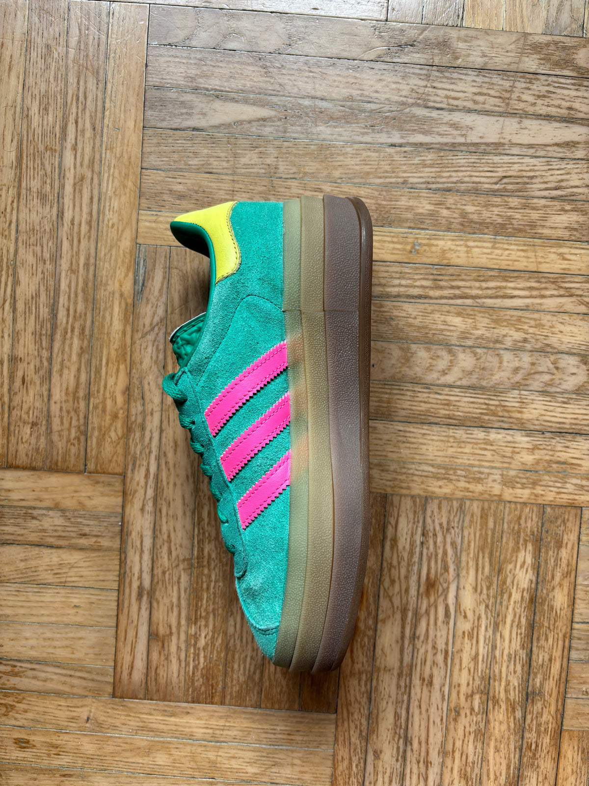 Adidas Gazelle Bold Vert Rose | Sneakers Vintage - 36.5