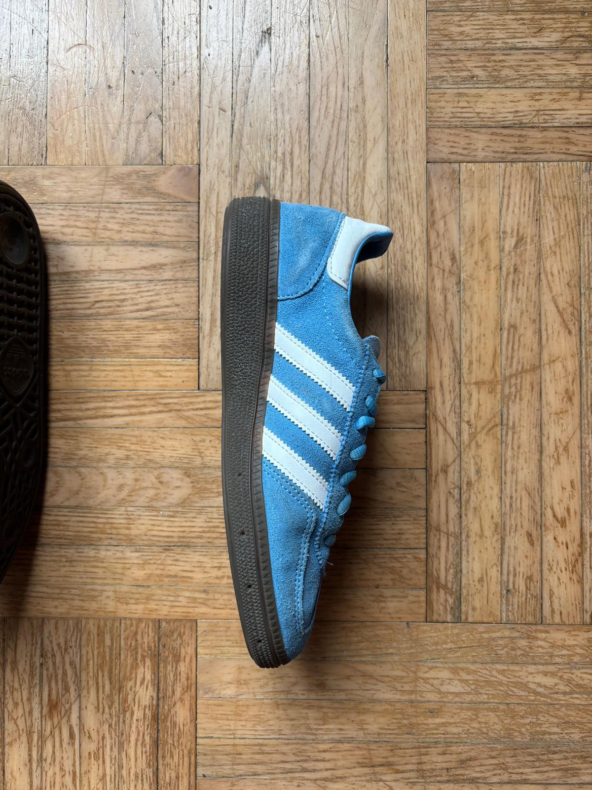 Adidas Handball Spezial Bleu Ciel Blanc | Baskets Rétro - 37