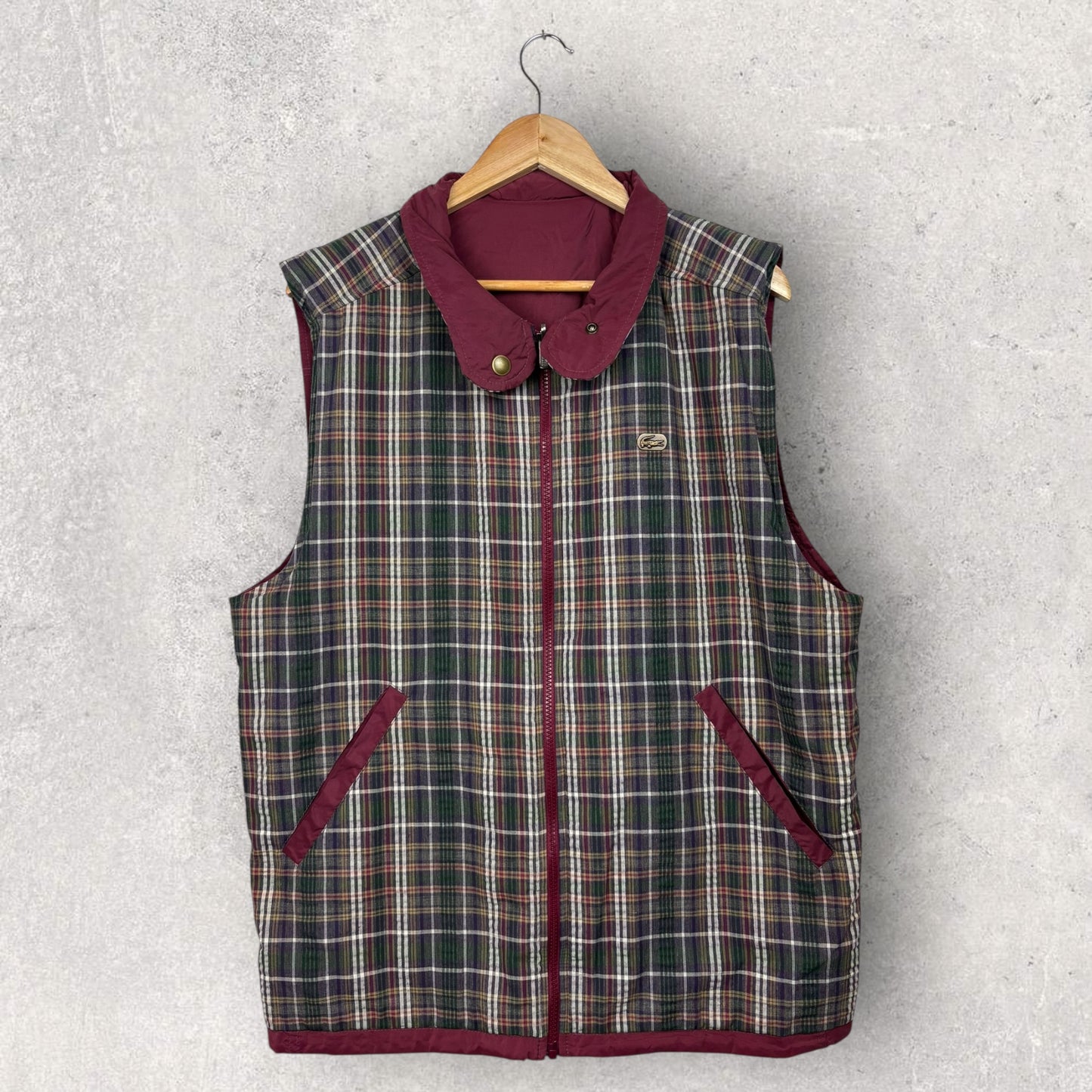 Lacoste Veste Sans Manches Réversible - M