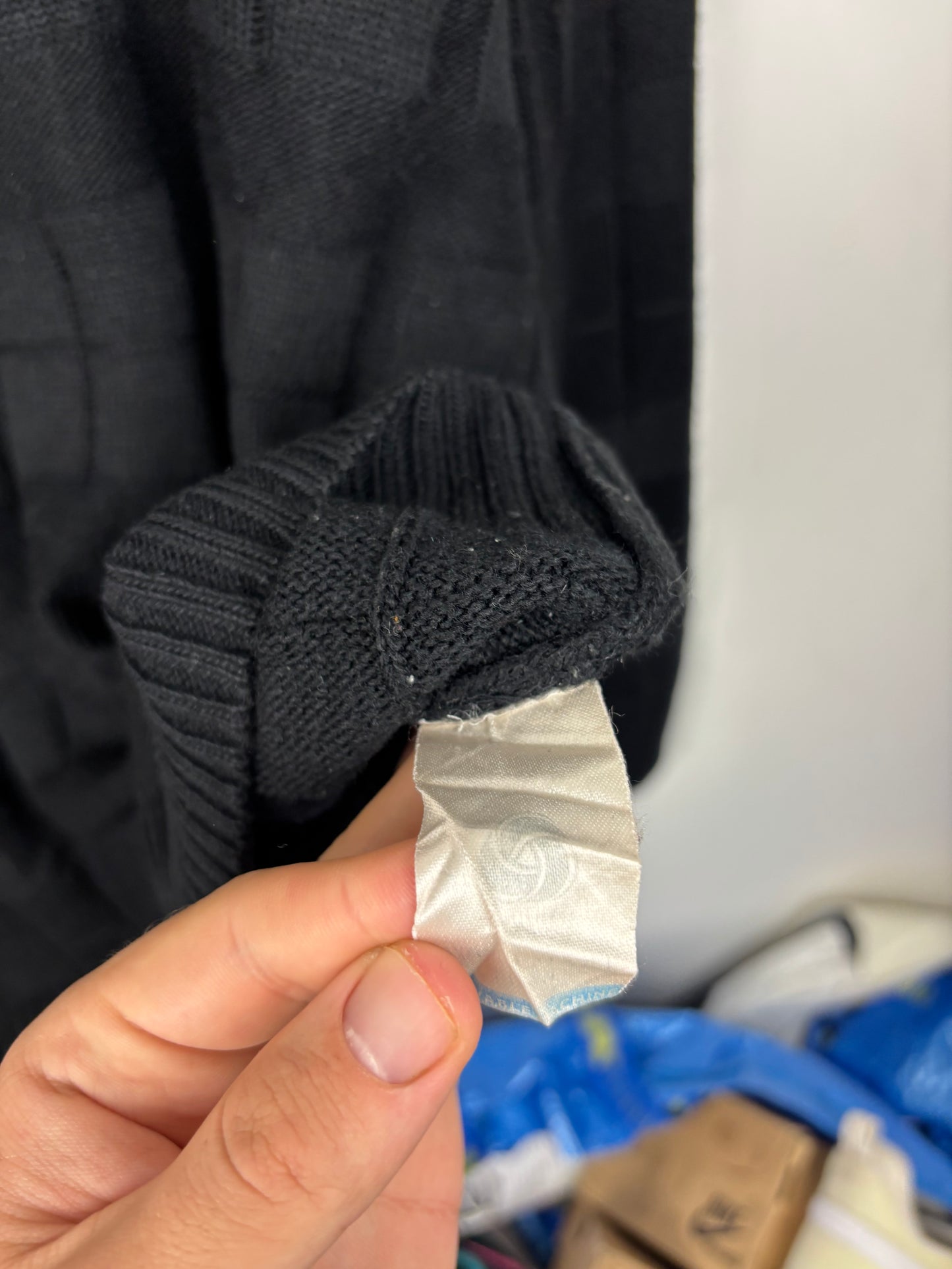 Lacoste Pull Noir Logo Brodé - XL