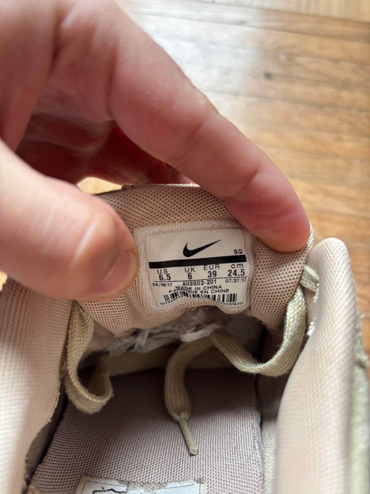 Nike Air Max 1 Beige Sable | Baskets Rétro Vintage - 39