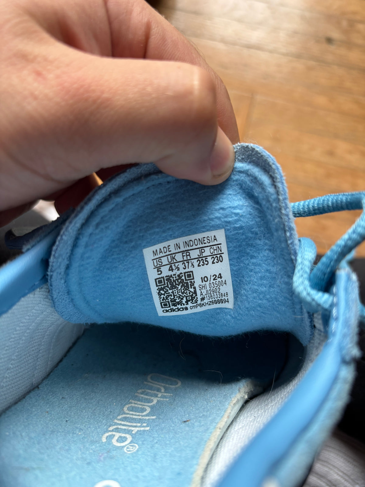 Adidas Handball Spezial Bleu Ciel Blanc | Baskets Rétro - 37