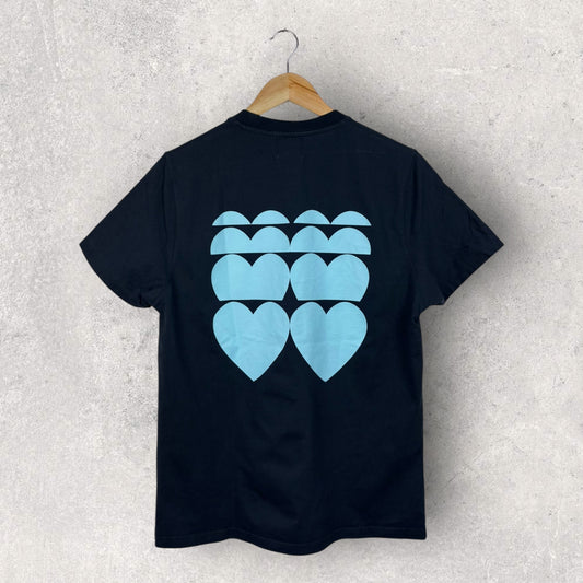 Arte Tee Shirt Bleu Marine Logo Bleu - S