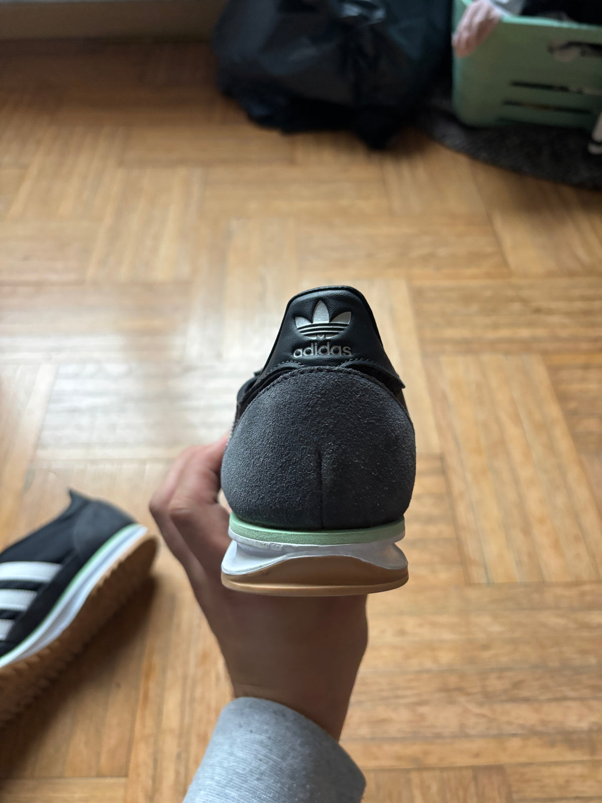 Adidas SL 72 Noir Gris Blanc | Baskets Rétro Vintage - 39