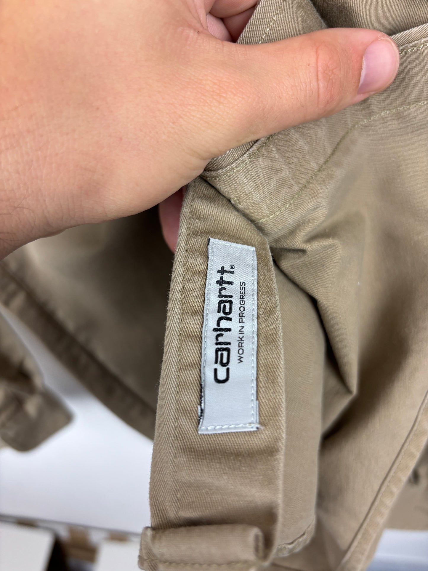 Carhartt Chemise Beige Logo Brodé - XS