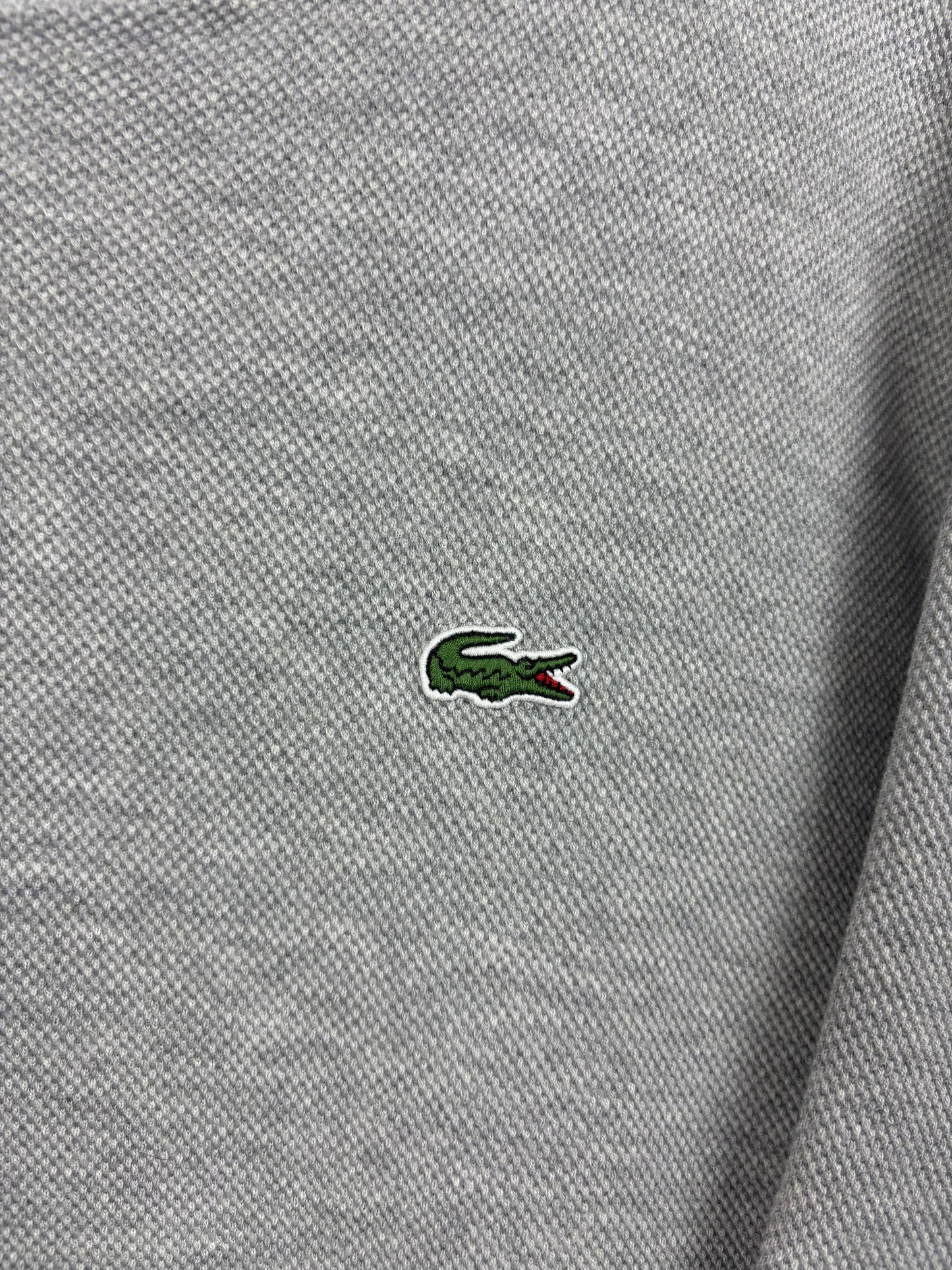 Lacoste Sweat Gris Logo Brodé - XL