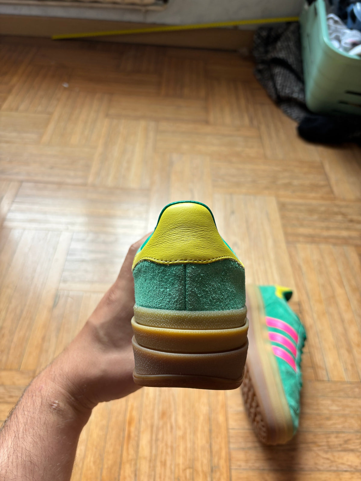 Adidas Gazelle Bold Vert Rose | Sneakers Vintage - 36.5