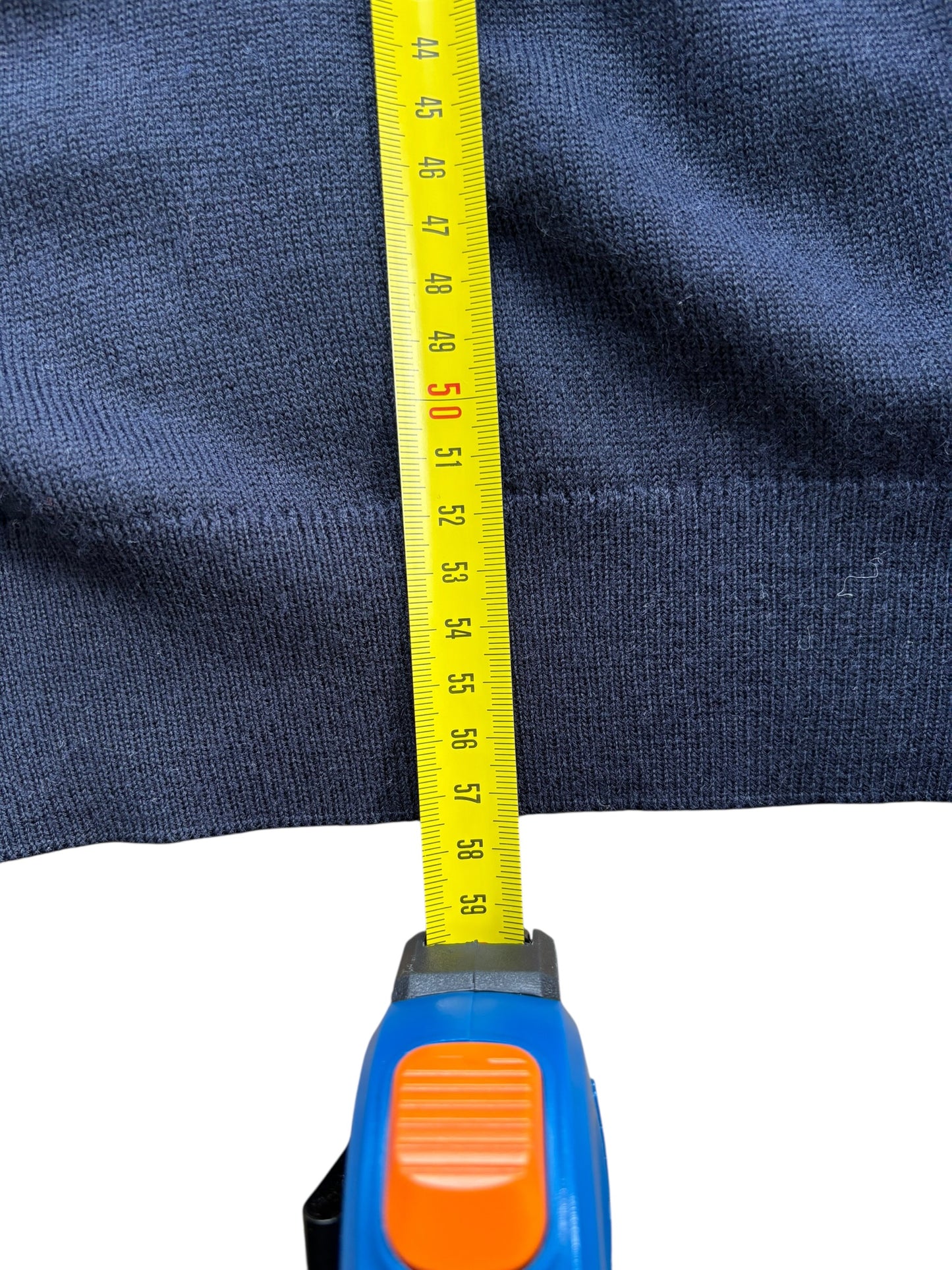 Pull col rond Lacoste Vintage Bleu marine - M
