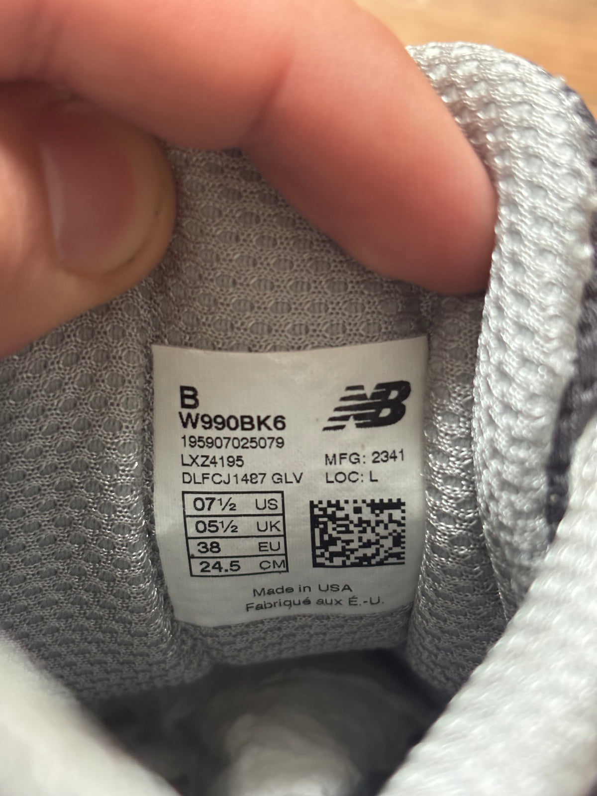 New Balance 990 Noir Gris | Baskets Rétro Vintage - 38