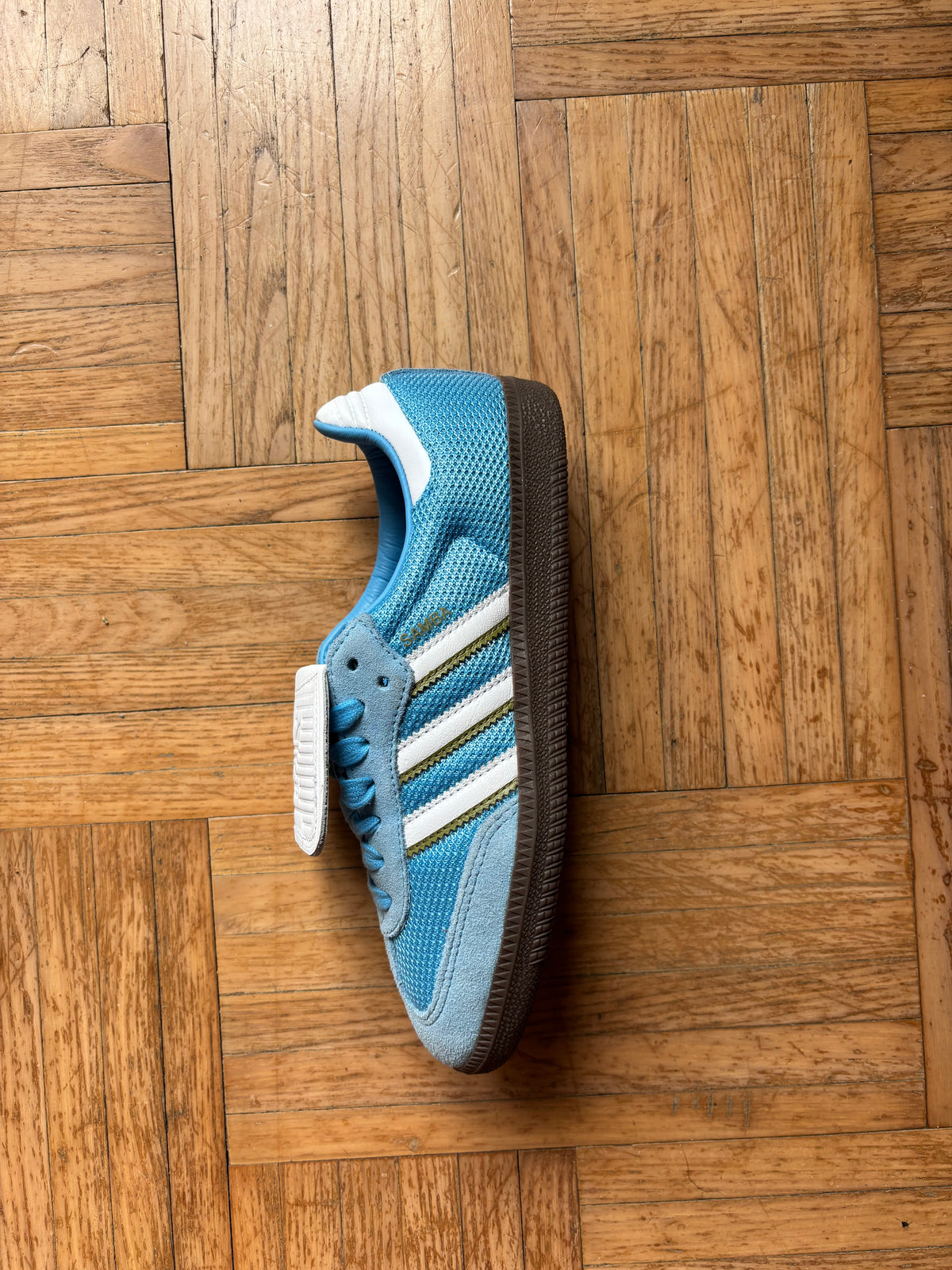 Adidas Samba Bleu Ciel Blanc | Sneakers Vintage - 38