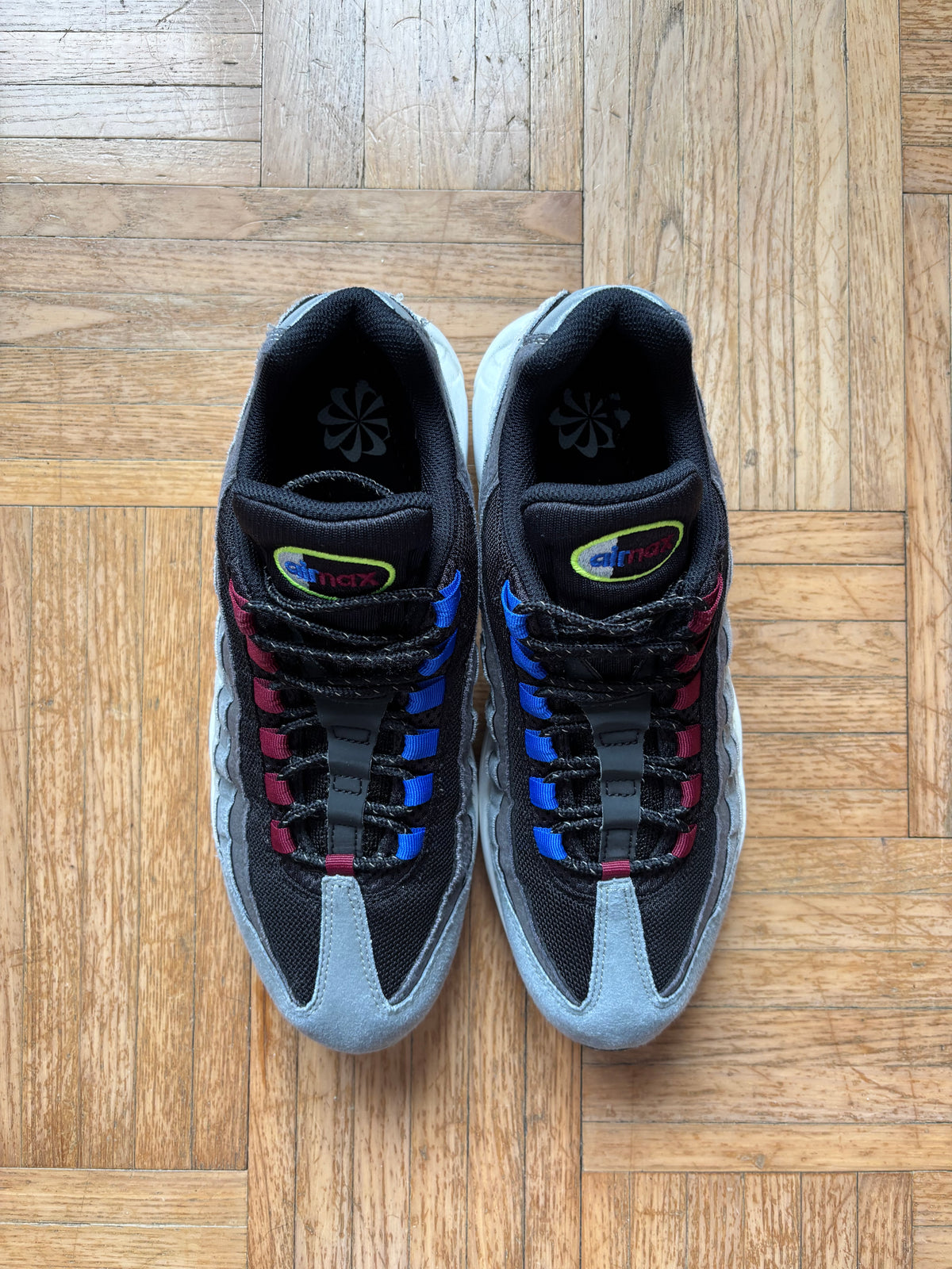 Nike Air Max 95 Gris Noir Vert Fluo | Sneakers Vintage - 44