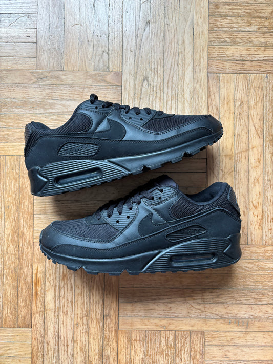 Nike Air Max 90 Triple Black | Baskets Noires Rétro - 45