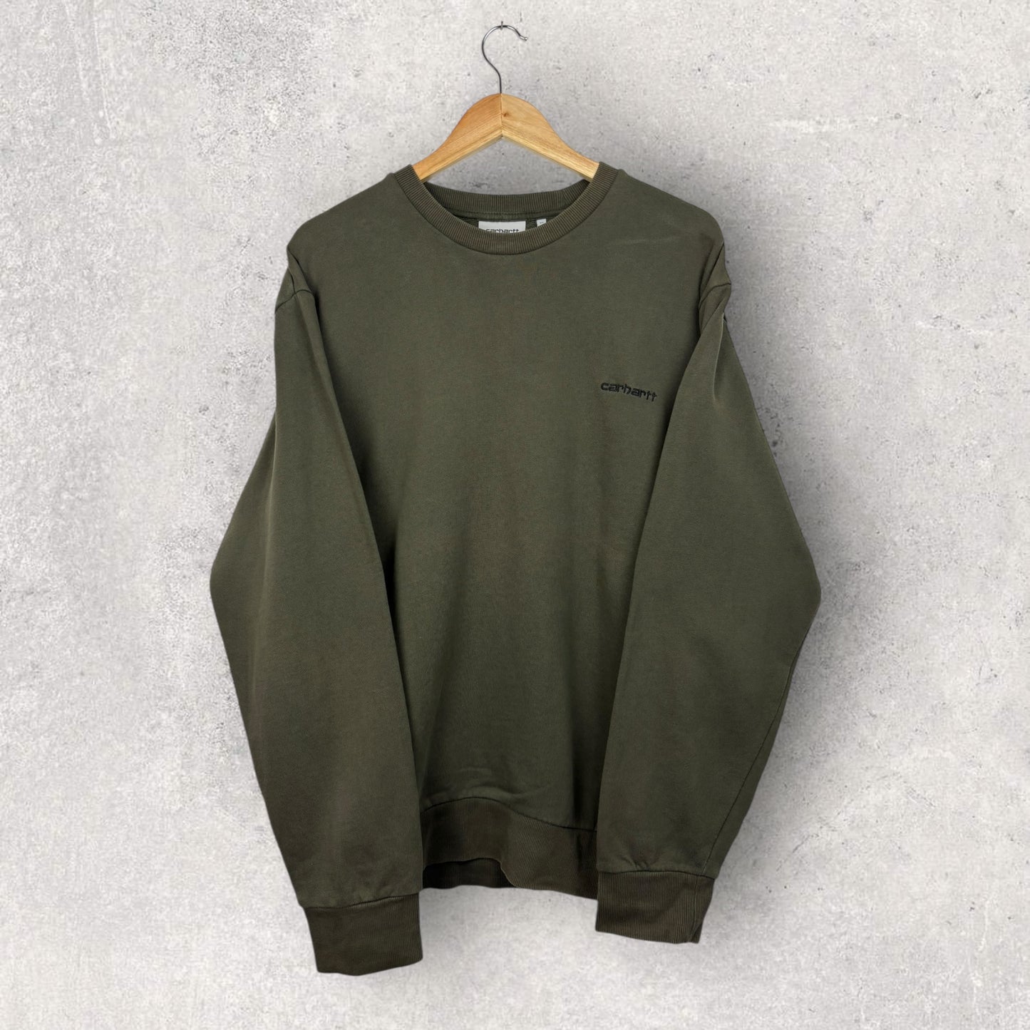 Carhartt Crewneck Marron Logo Brodé - XL