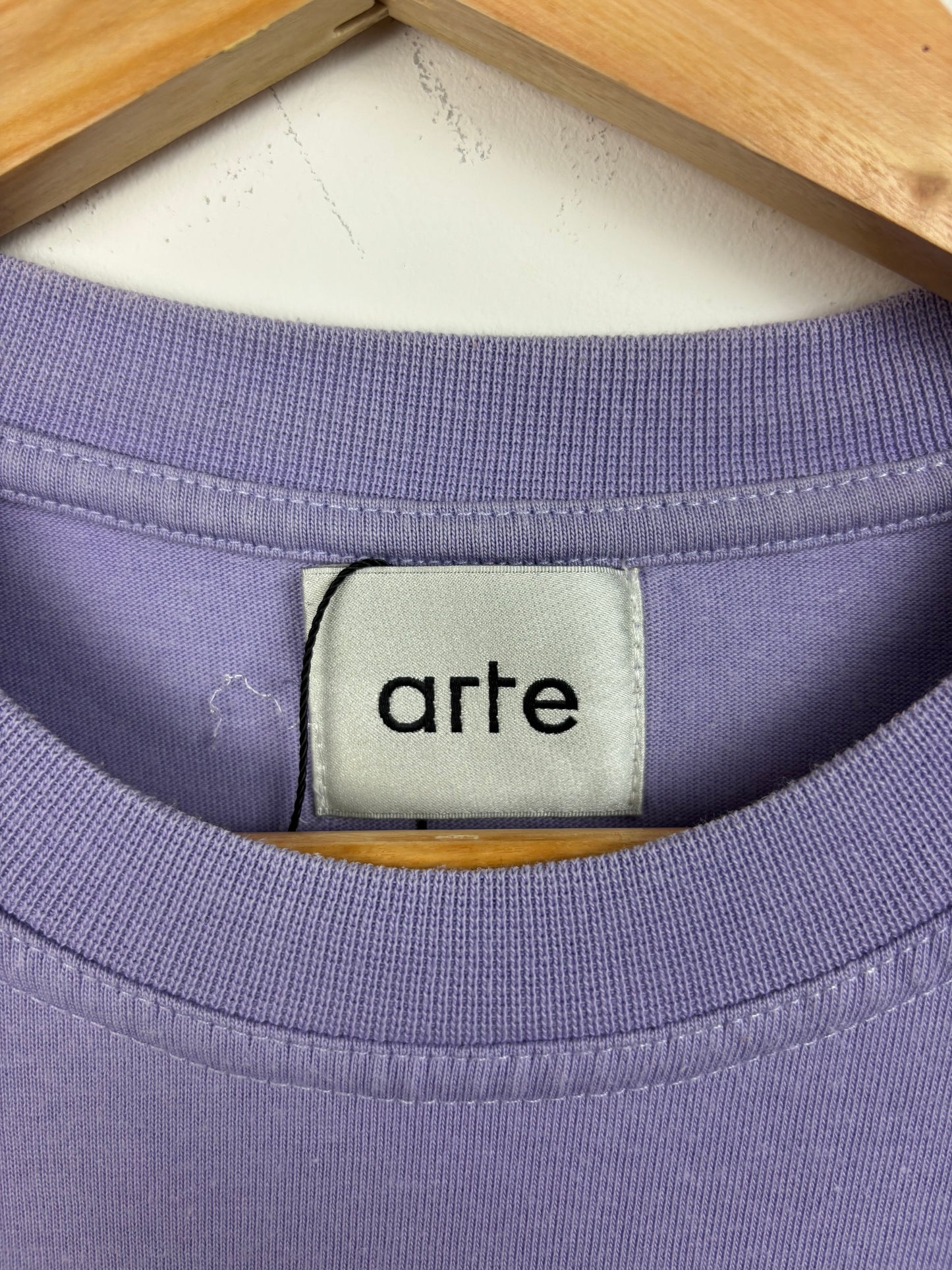 Arte Tee Shirt Violet Logo Brodé - S