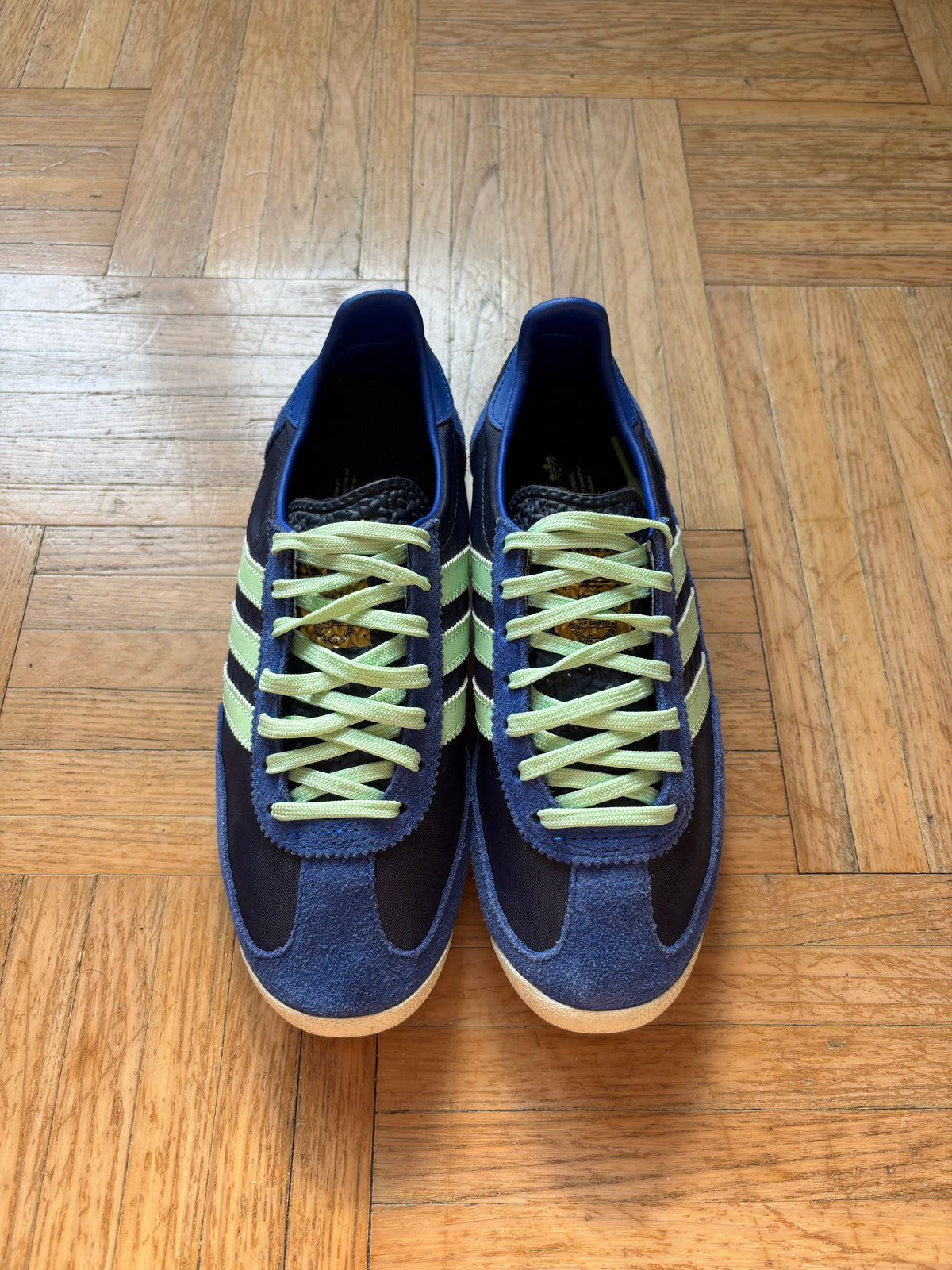 Adidas SL 72 Bleu Marine Vert Menthe | Baskets Rétro - 36.5