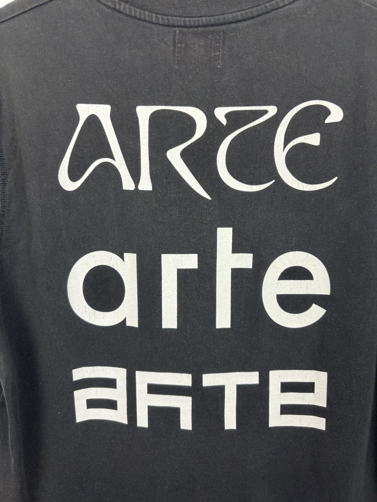 Arte Tee Shirt Noir Gros Logo Dos - M