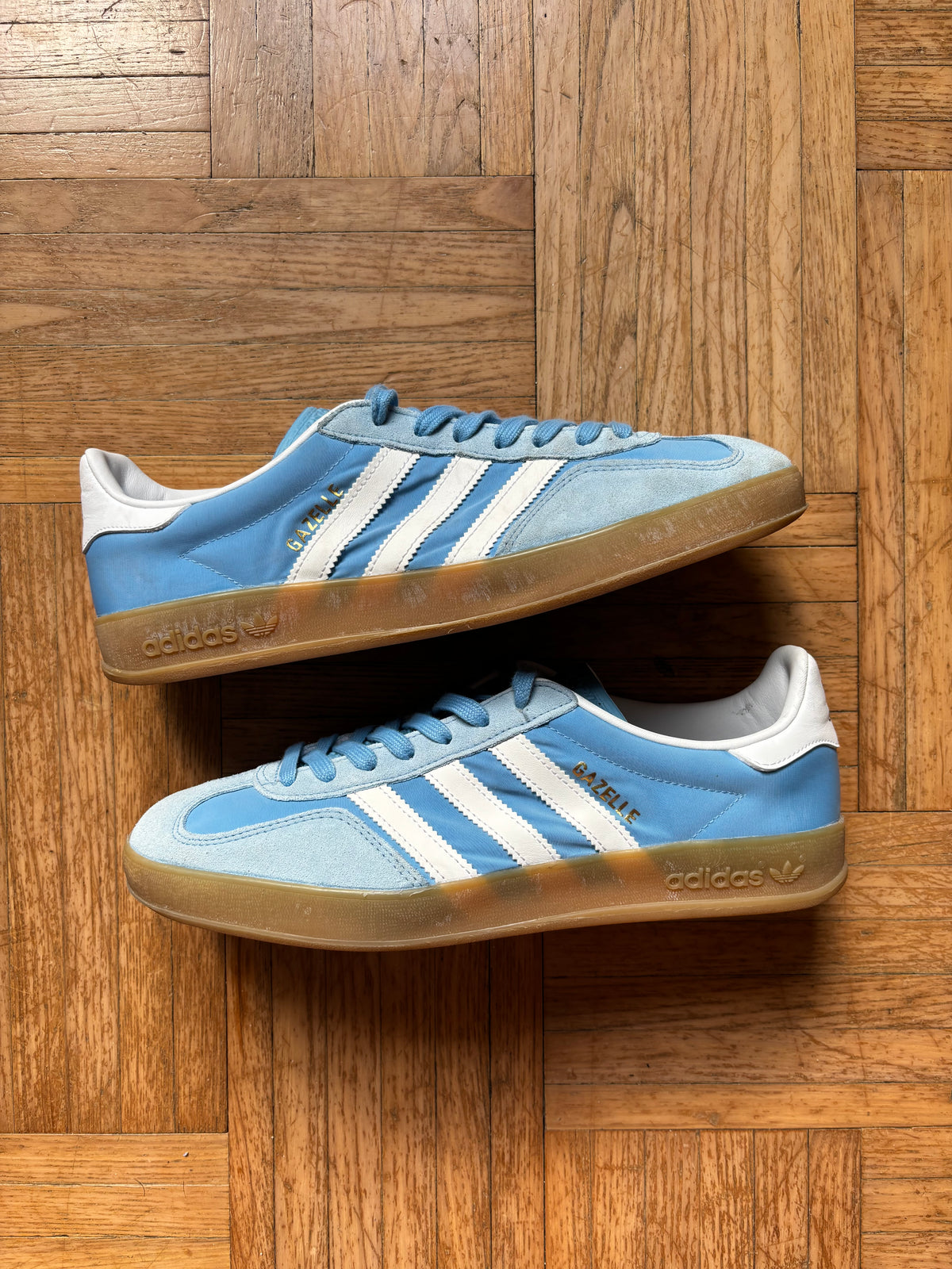 Adidas Gazelle Indoor Bleu Ciel Blanc | Baskets Rétro - 43