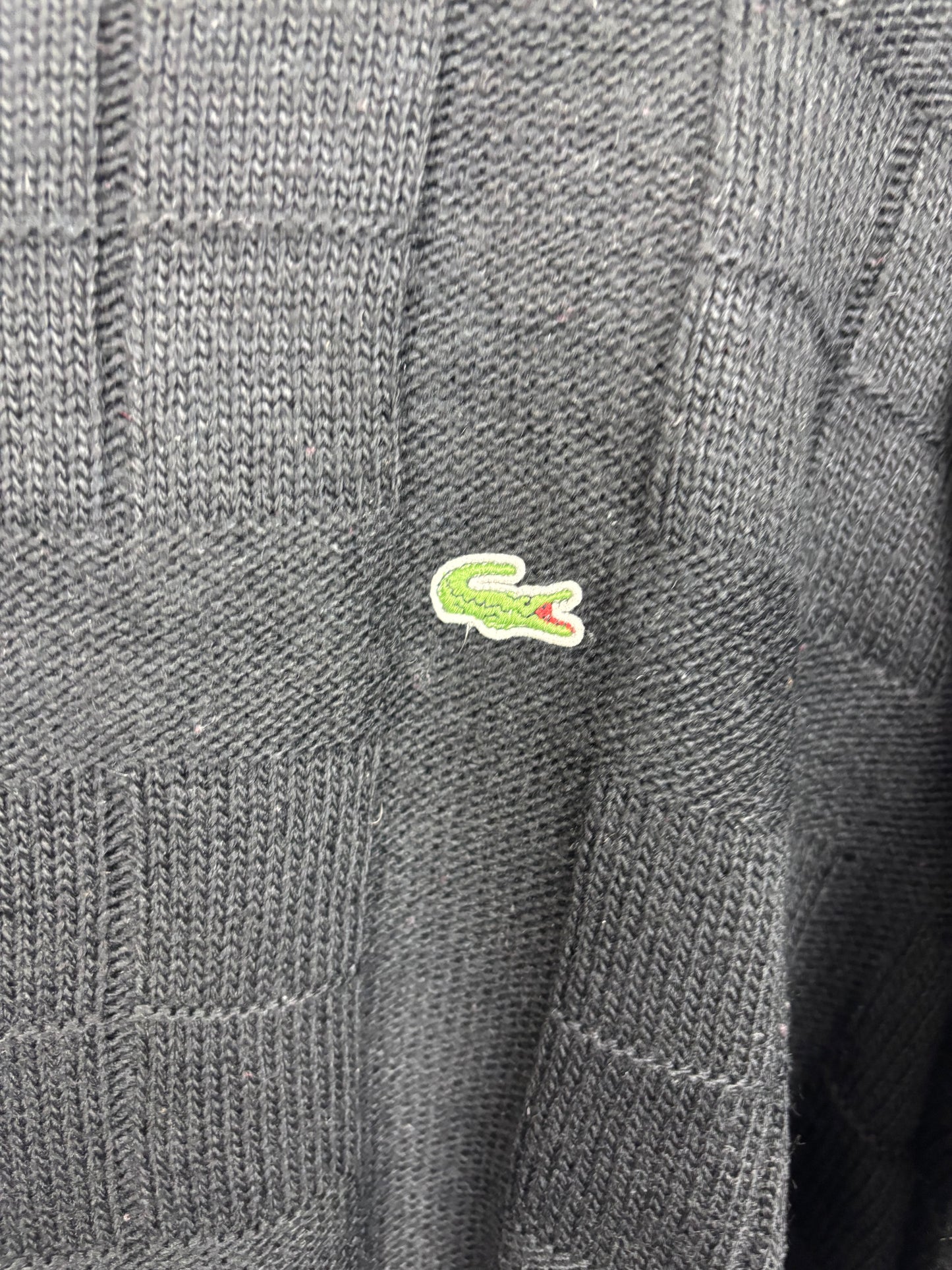 Lacoste Pull Noir Logo Brodé - XL